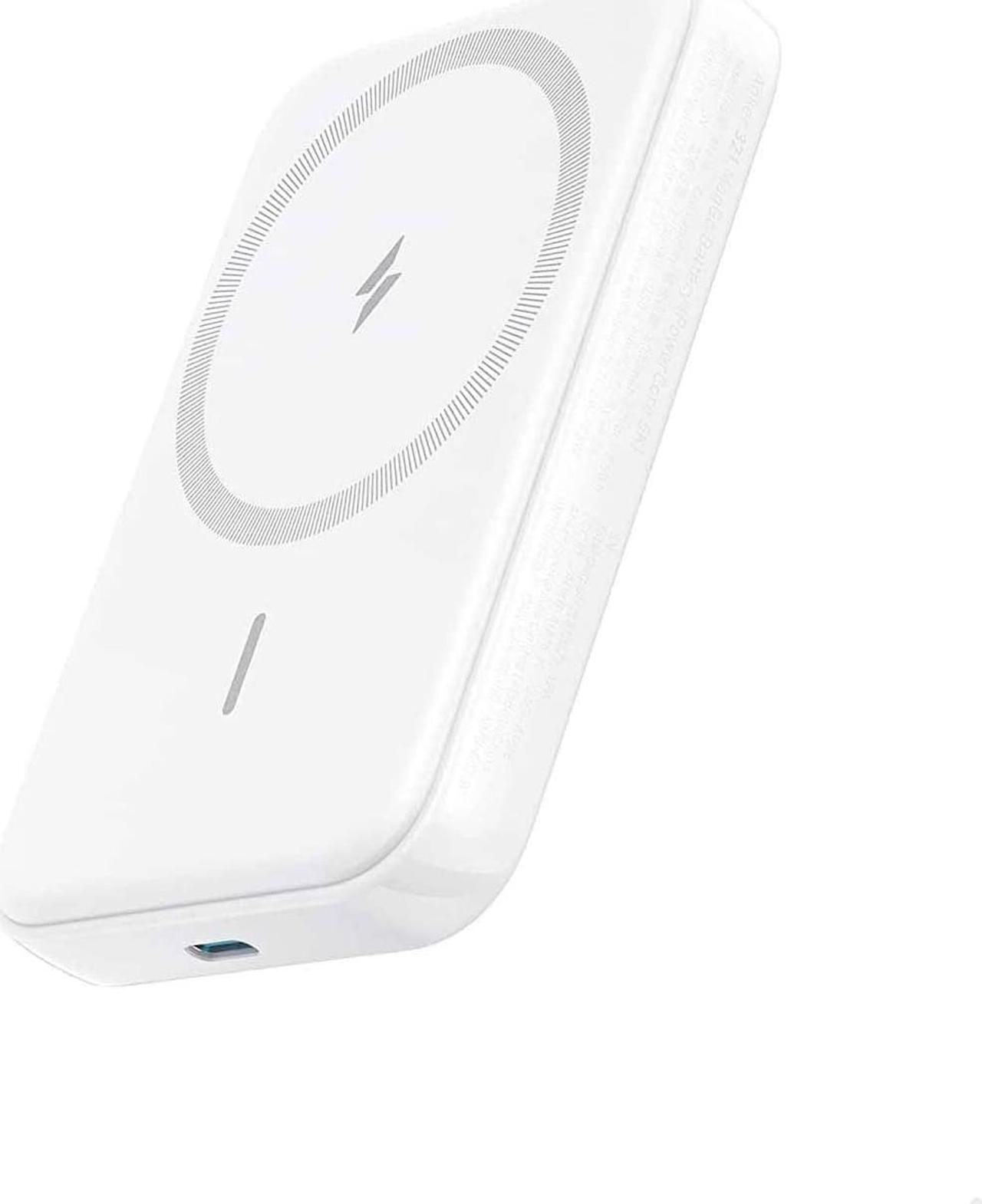 Main image of Anker 321 MagGo Battery (PowerCore Magnetic 5K), 5,000mAh Magnetic Wireless Portable Charger, Compatible with iPhone 15/15 Plus/15 Pro/15 Pro Max, iPhone 14/13/12 Series (White)