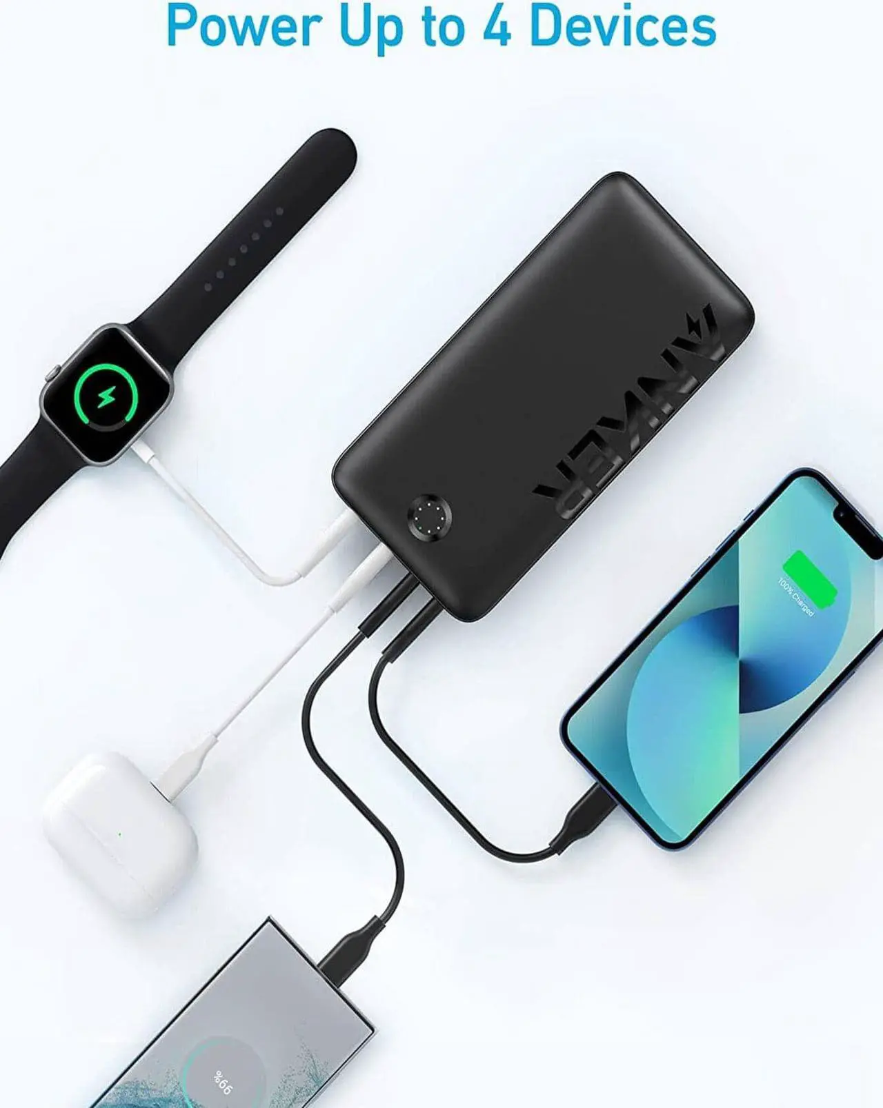 Alt view image 4 of 6 - Anker Portable Charger, 347 Power Bank (PowerCore 40K), 40,000mAh 30W Battery Pack with USB-C High-Speed Charging, for MacBook, iPhone 13 / Pro/Pro Max/Mini, Samsung Galaxy, iPad, AirPods, and More