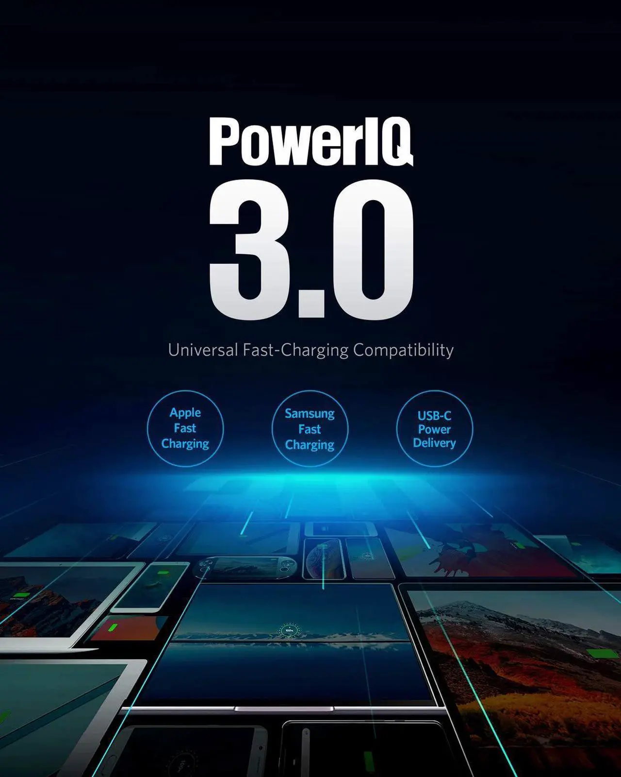 Alt view image 2 of 7 - USB C Charger, Anker 60W PIQ 3.0 & GaN Tech Dual Port Charger, PowerPort Atom III (2 Ports) Travel Charger with a 45W USB C Port, for USB-C Laptops, MacBook, iPad Pro, iPhone, Galaxy, Pixel and More