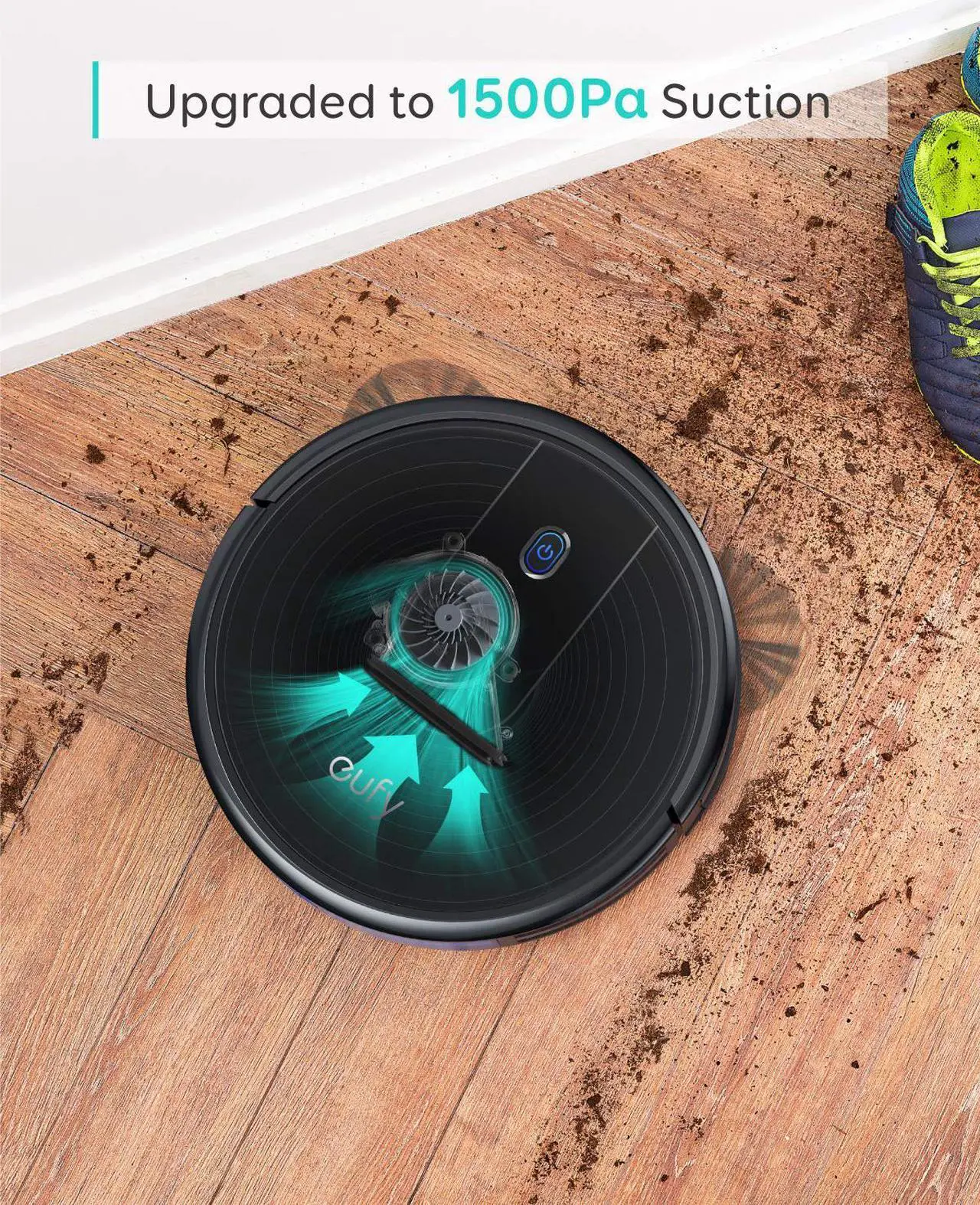 Alt view image 2 of 7 - eufy [BoostIQ] RoboVac 12, Robot Vacuum Cleaner, Suction Upgraded Based on RoboVac 11S, 1500Pa Strong Suction, Super-Thin, Quiet, Self-Charging, Cleans Hard Floors to Medium-Pile Carpets