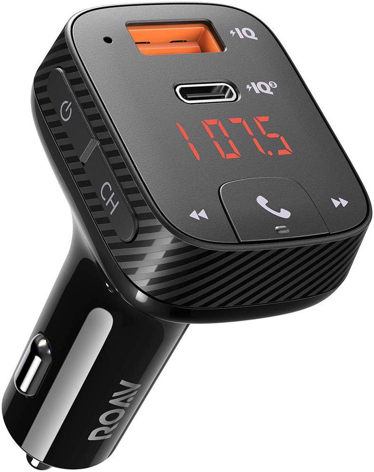 Main image of Anker Roav SmartCharge T2 Bluetooth FM Transmitter for Car, Audio Adapter and Receiver, Car Charger, Power IQ 3.0, Bluetooth 5.0, Wireless Calling, Noise Cancellation