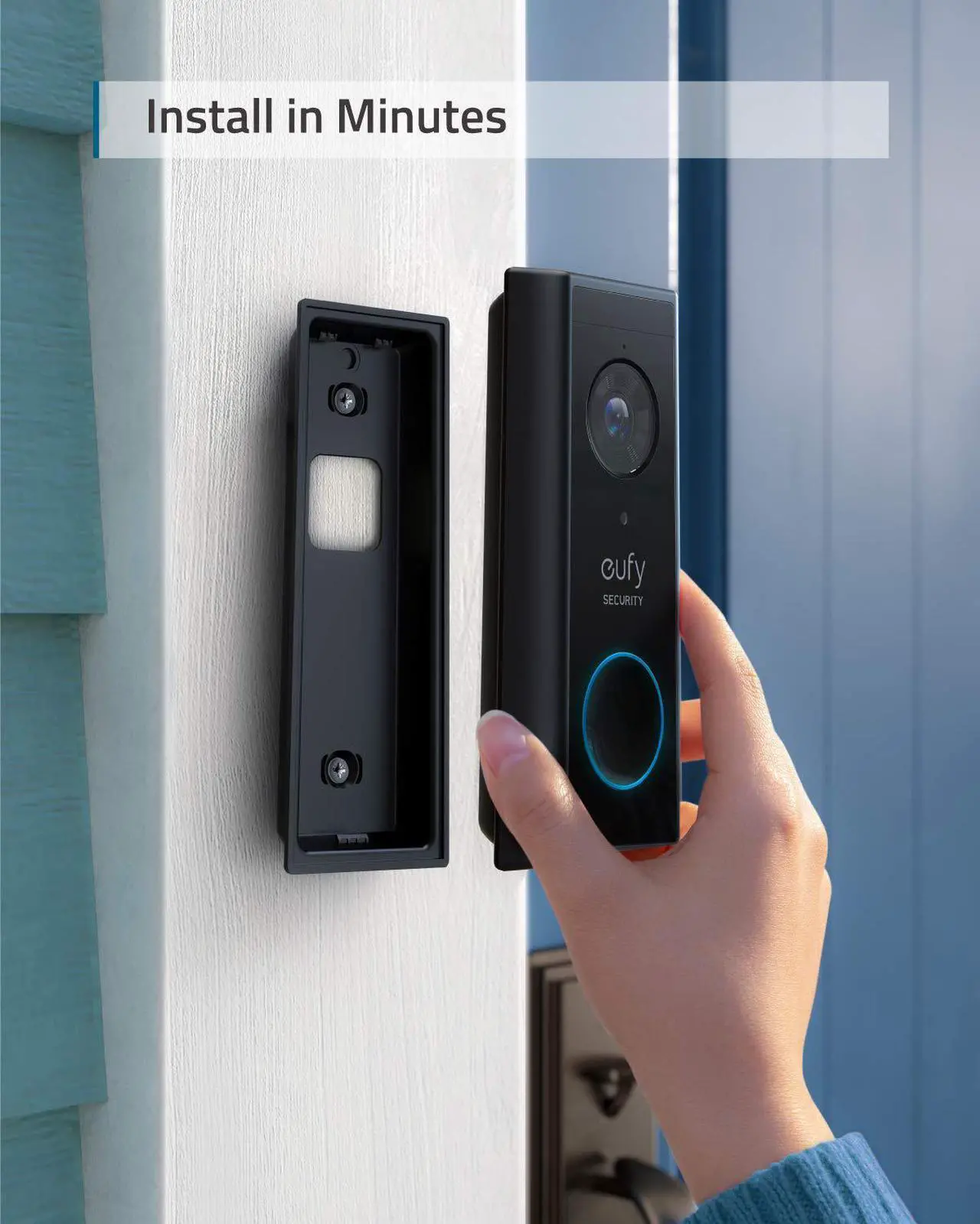 Alt view image 6 of 7 - eufy Security, Wireless Video Doorbell (Battery-Powered) with 2K HD, No Monthly Fee, On-Device AI for Human Detection, 2-Way Audio, Simple Self-Installation