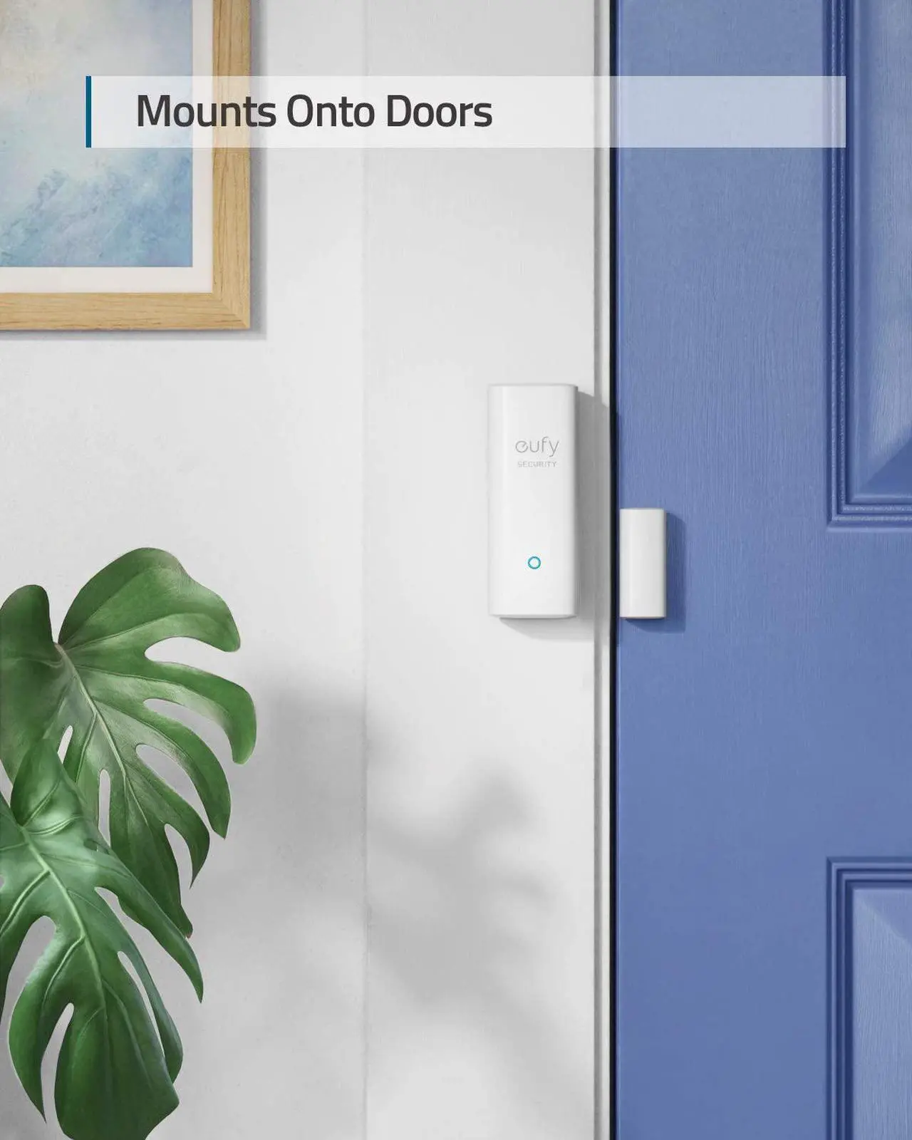 Alt view image 5 of 7 - eufy Security Entry Sensor, Detects Opened and Closed Doors or Windows, Sends Alerts, Triggers Siren, 2-Year Battery Life, Requires eufy Security HomeBase, Links with HomeBase-Connected Devices