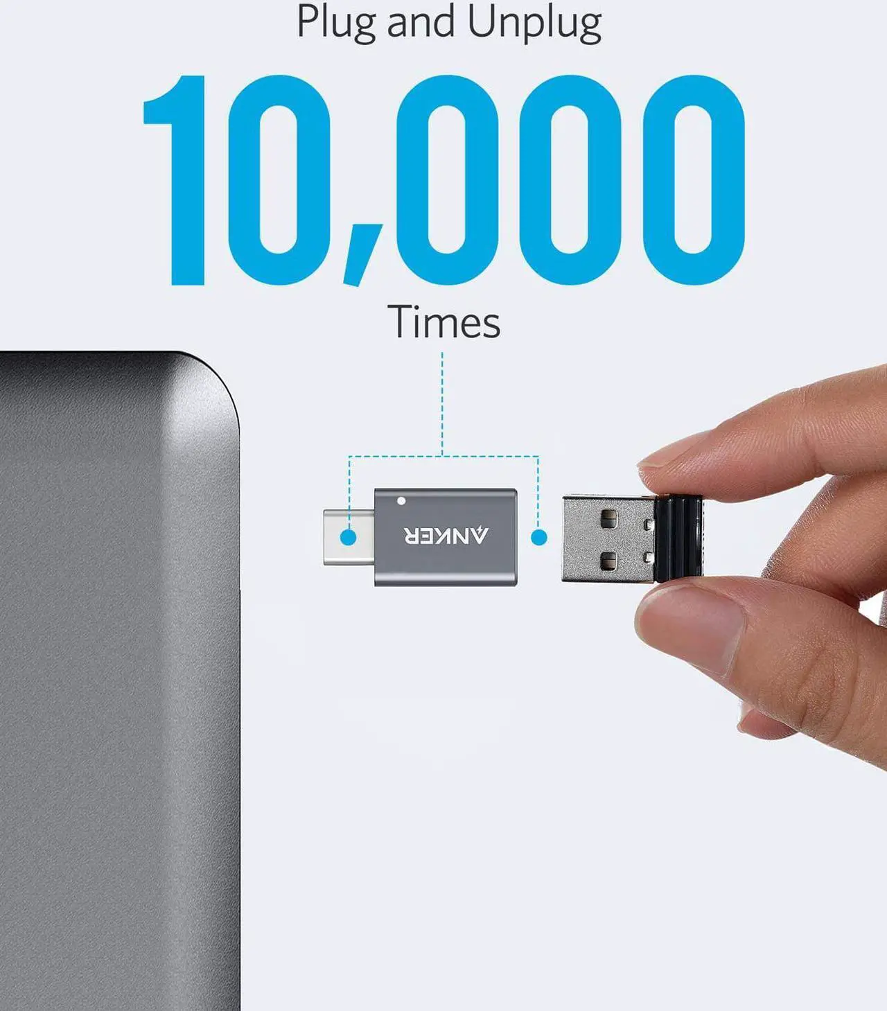 Alt view image 5 of 6 - USB C Adapter (2 Pack), Anker USB C to USB Adapter High-Speed Data Transfer, USB-C to USB 3.0 Female Adapter for MacBook Pro 2020, iPad Pro 2020, Samsung Notebook 9, Dell XPS and More Type C Devices