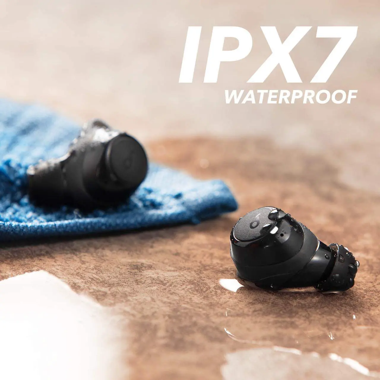 Alt view image 4 of 7 - Soundcore by Anker Life A1 True Wireless Earbuds, Powerful Customized Sound, 35H Playtime, Wireless Charging, USB-C Fast Charge, IPX7 Waterproof, Button Control, Bluetooth Earbuds, Commute, Sports