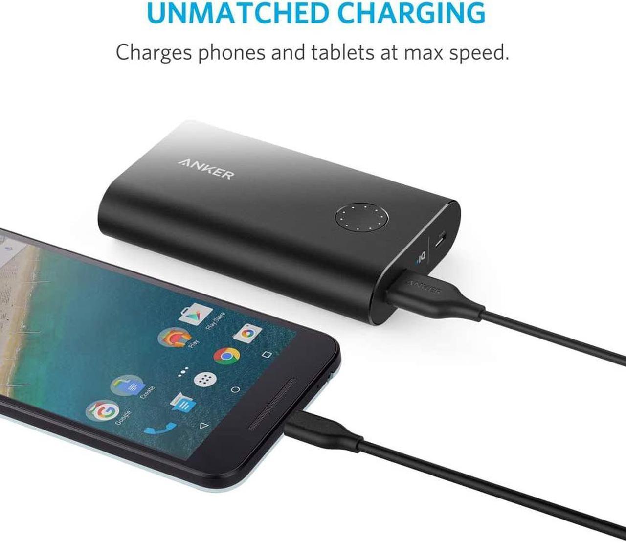 Alt view image 3 of 9 - Anker USB C Cable, Powerline USB 3.0 to USB C Charger Cable (10ft) with 56k Ohm Pull-up Resistor for Samsung Galaxy Note 8, S8, S8+, S9, Oculus Quest, Sony XZ, LG V20 G5 G6, HTC 10 and More