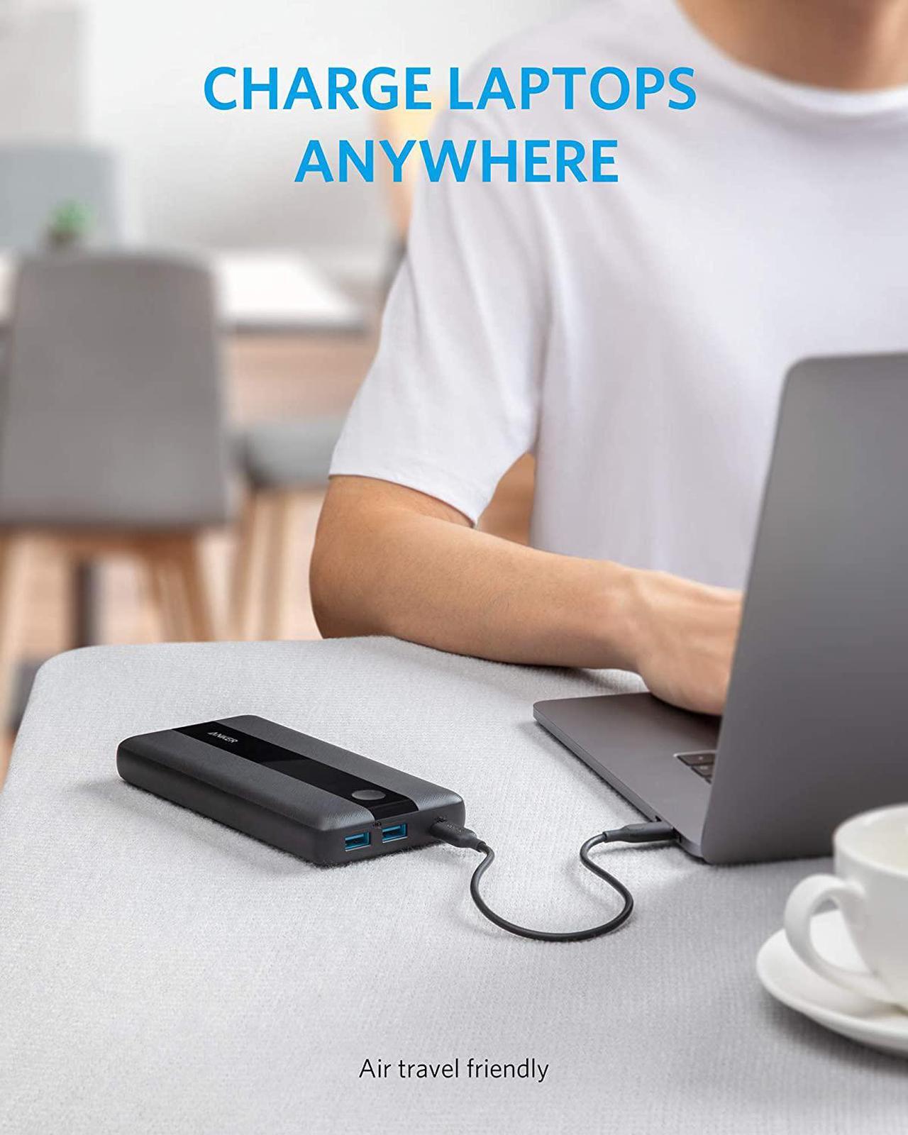 Alt view image 2 of 7 - Anker PowerCore III Elite 19200 60W Portable Charger with 65W PD Charger, PIQ 3.0 Power Bank Bundle for USB C MacBook Air/Pro/Dell XPS, iPad Pro, iPhone 12/11/mini/Pro and More