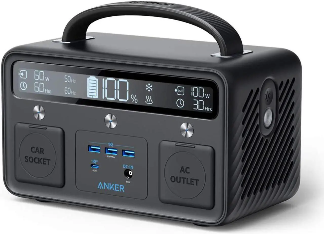 Main image of Anker Portable Generator for Home Use, PowerHouse II 400, 300W/388.8Wh, 110V AC Outlet/60W USB-C Power Delivery Portable Power Station for Home Use, Road Trips, Camping, Emergency Power, and More