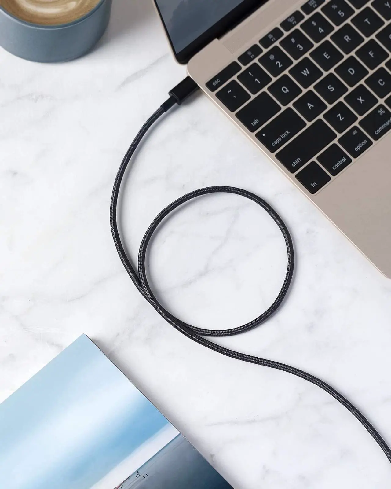 Alt view image 7 of 7 - USB Type C Cable, Anker [2-Pack 3Ft] Premium Nylon USB-C to USB-A Fast Charging Type C Cable, for Samsung Galaxy S10 / S9 / S8 / Note 8, LG V20 / G5 / G6 and More