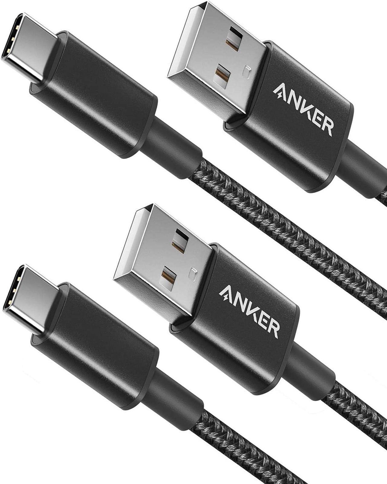 Main image of USB Type C Cable, Anker [2-Pack 3Ft] Premium Nylon USB-C to USB-A Fast Charging Type C Cable, for Samsung Galaxy S10 / S9 / S8 / Note 8, LG V20 / G5 / G6 and More