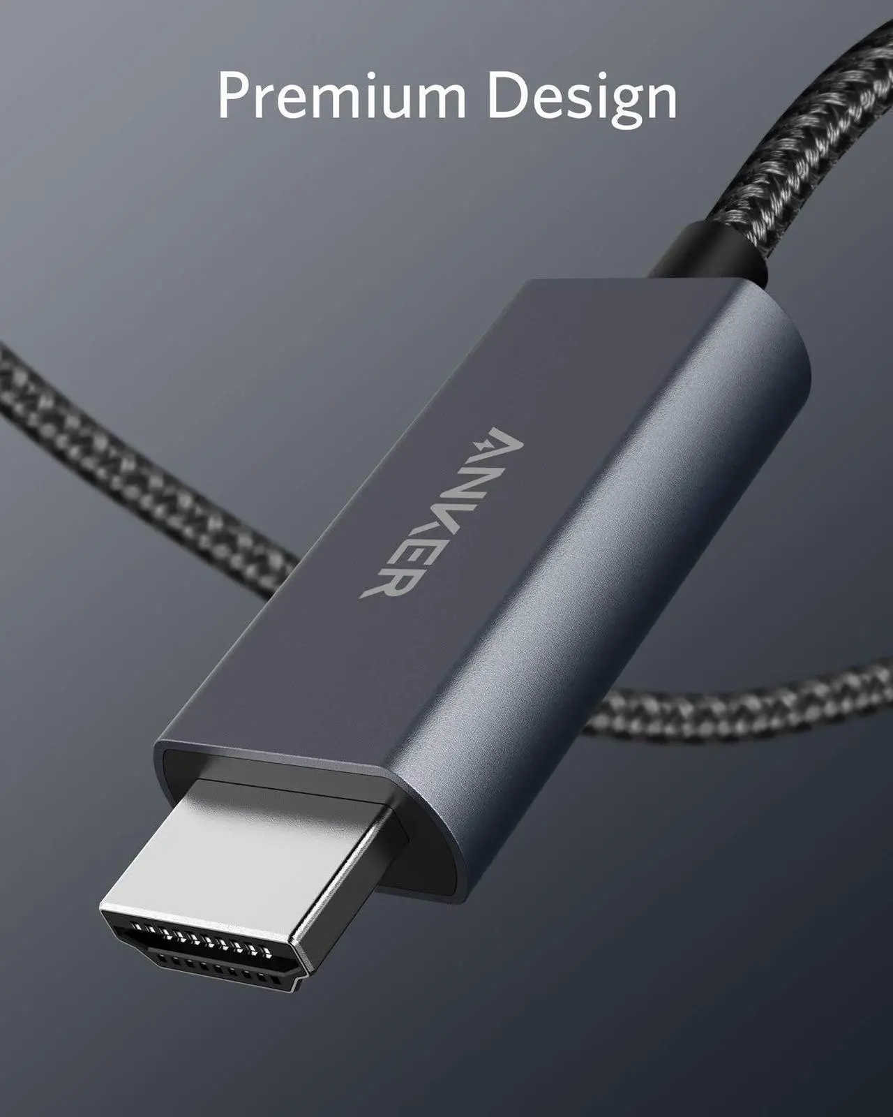 Alt view image 4 of 6 - USB C to HDMI Cable for Home Office 6ft, Anker Type C to HDMI Adapter Cable 4K 60Hz for MacBook Pro 2020, iPad Pro 2020, Samsung Galaxy S20/ S10, Dell XPS 13/15, and More [Thunderbolt 3 Compatible]