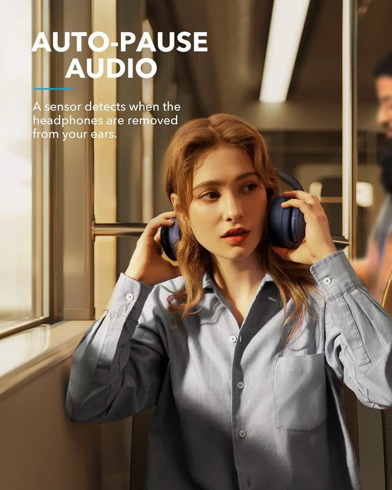 Alt view image 6 of 8 - Soundcore by Anker Life Q35 Multi Mode Active Noise Cancelling Headphones, Bluetooth Headphones with LDAC for Hi Res Wireless Audio, 40H Playtime, Comfortable Fit, Clear Calls, for Home, Work, Travel