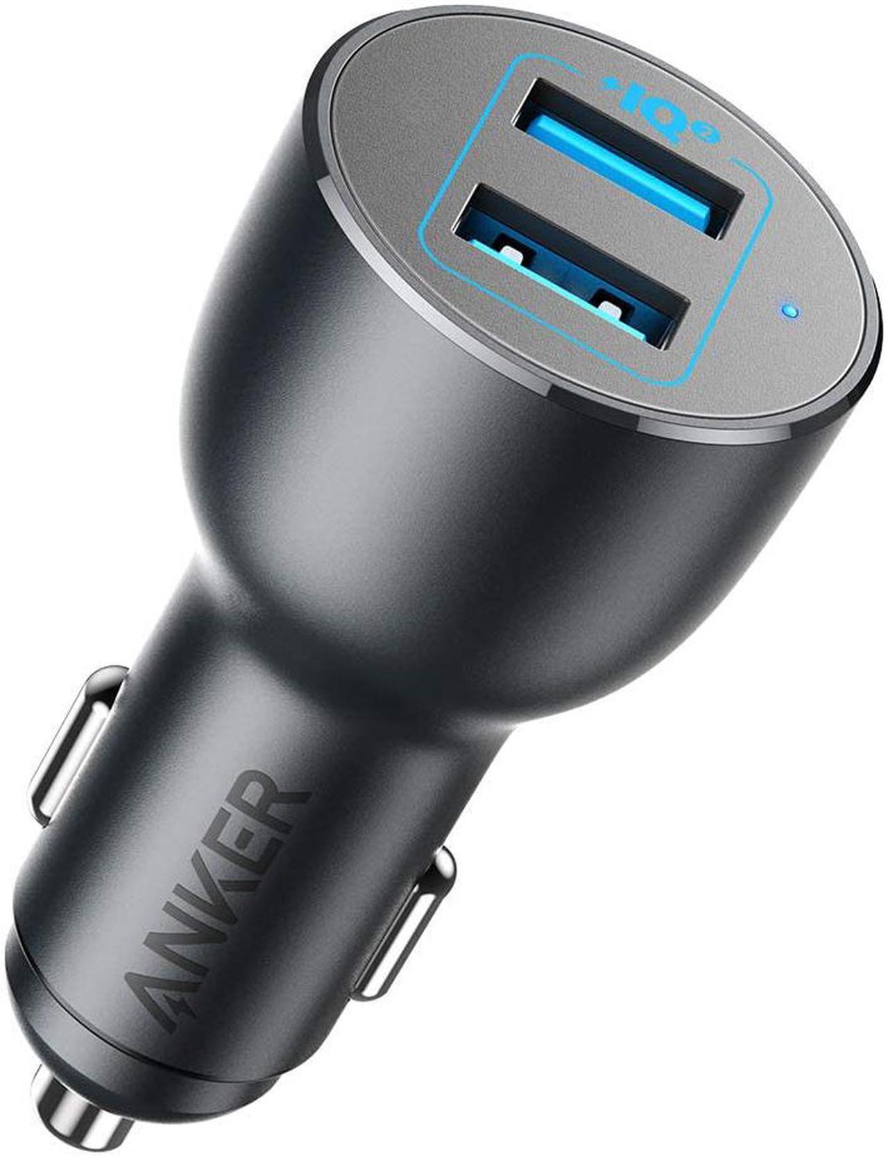 Main image of Anker Car Charger, 36W Metal Dual USB Car Charger Adapter, PowerDrive III 2-Port 36W Alloy for Galaxy S20/ S20+/ S10/ S10e/ S10+, iPhone 11/11 Pro/ 11 Pro Max/XR, iPad Pro, and More
