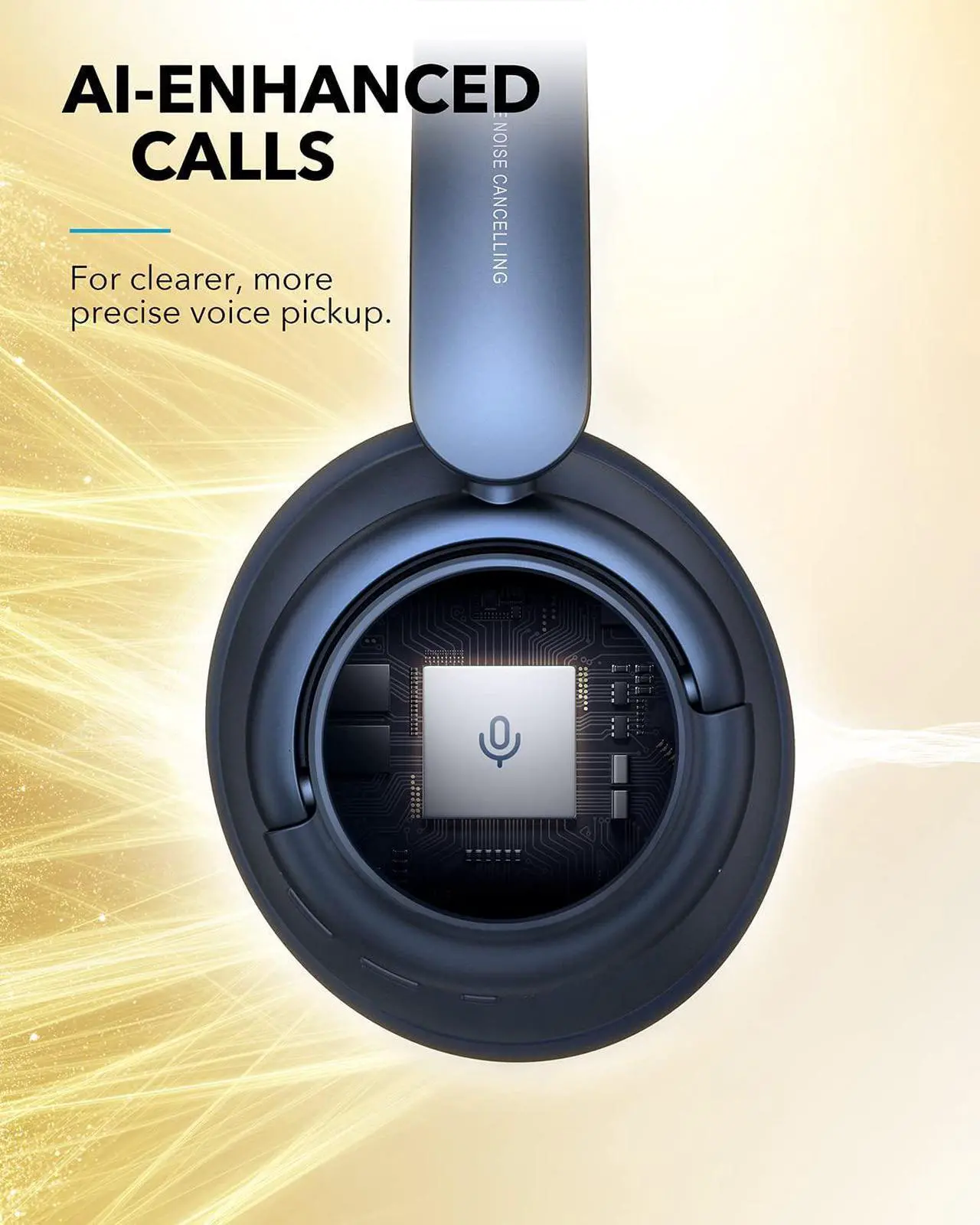 Alt view image 7 of 8 - Soundcore by Anker Life Q35 Multi Mode Active Noise Cancelling Headphones, Bluetooth Headphones with LDAC for Hi Res Wireless Audio, 40H Playtime, Comfortable Fit, Clear Calls, for Home, Work, Travel