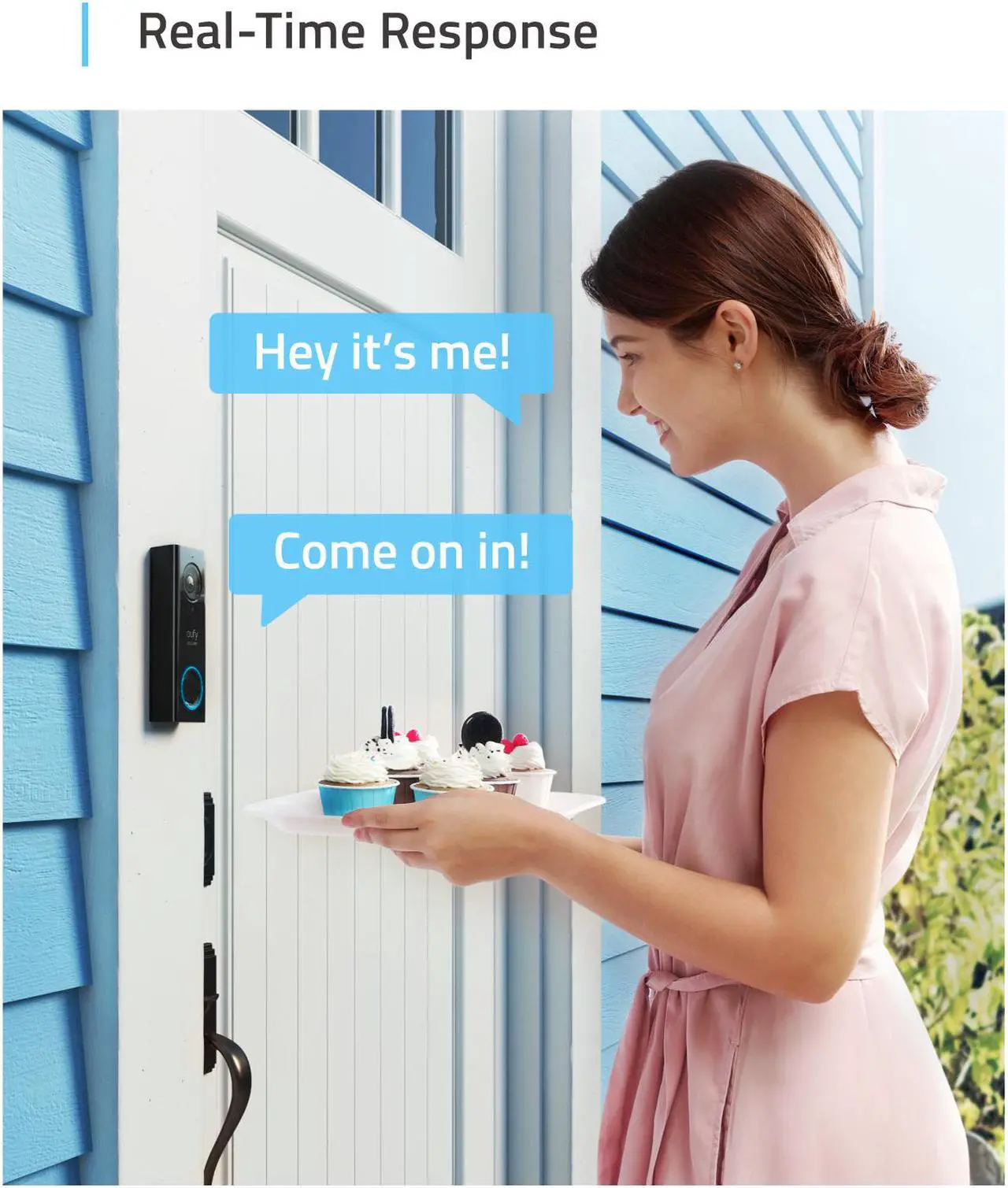 Alt view image 6 of 6 - eufy Security WiFi Smart Video Doorbell, 2K Resolution, No Monthly Fees, Secure Local Storage, Free Wireless Chime (Requires Existing Doorbell Wires, 16-24 VAC, 30 VA or above)