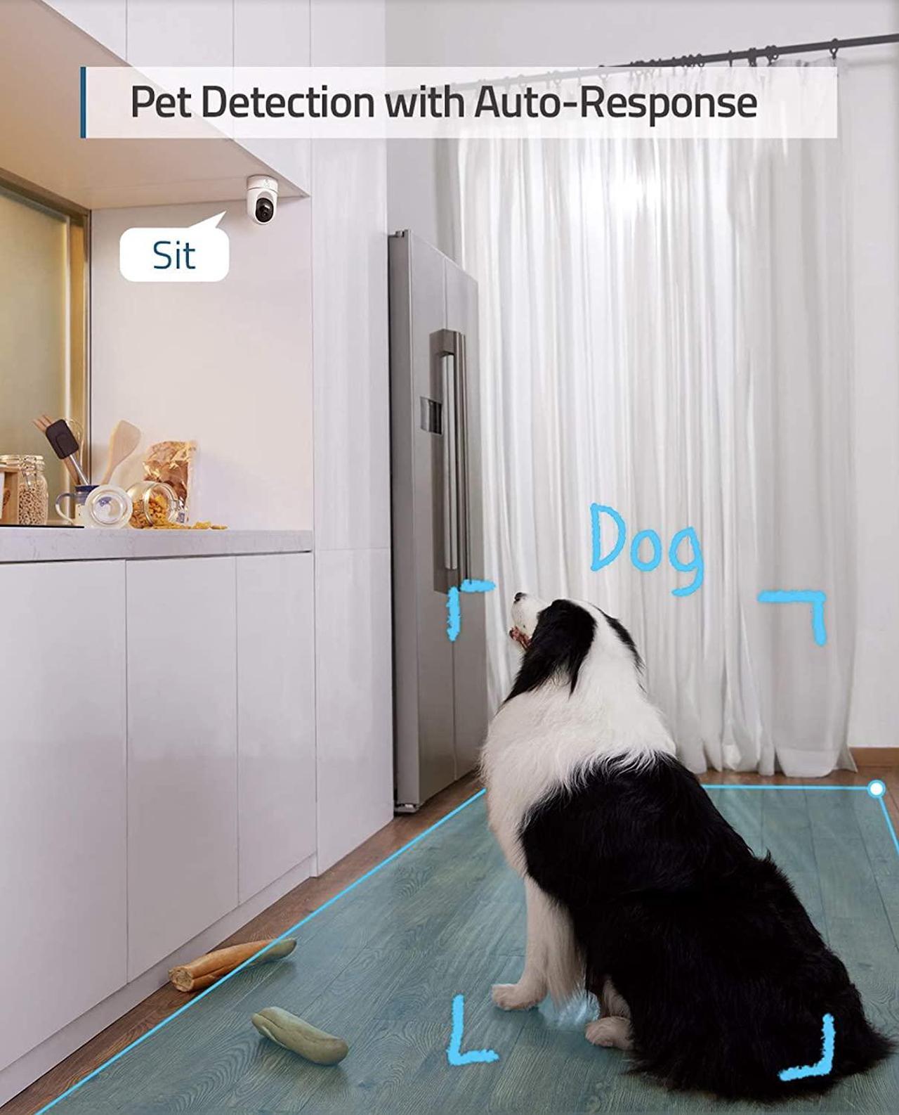 Alt view image 3 of 6 - eufy Security Solo IndoorCam P24, 2K Pan & Tilt Security Indoor Camera, Plug-in Camera with Wi-Fi, Human & Pet AI, Voice Assistant Compatibility, Night Vision, Motion Tracking, HomeBase not Compatible
