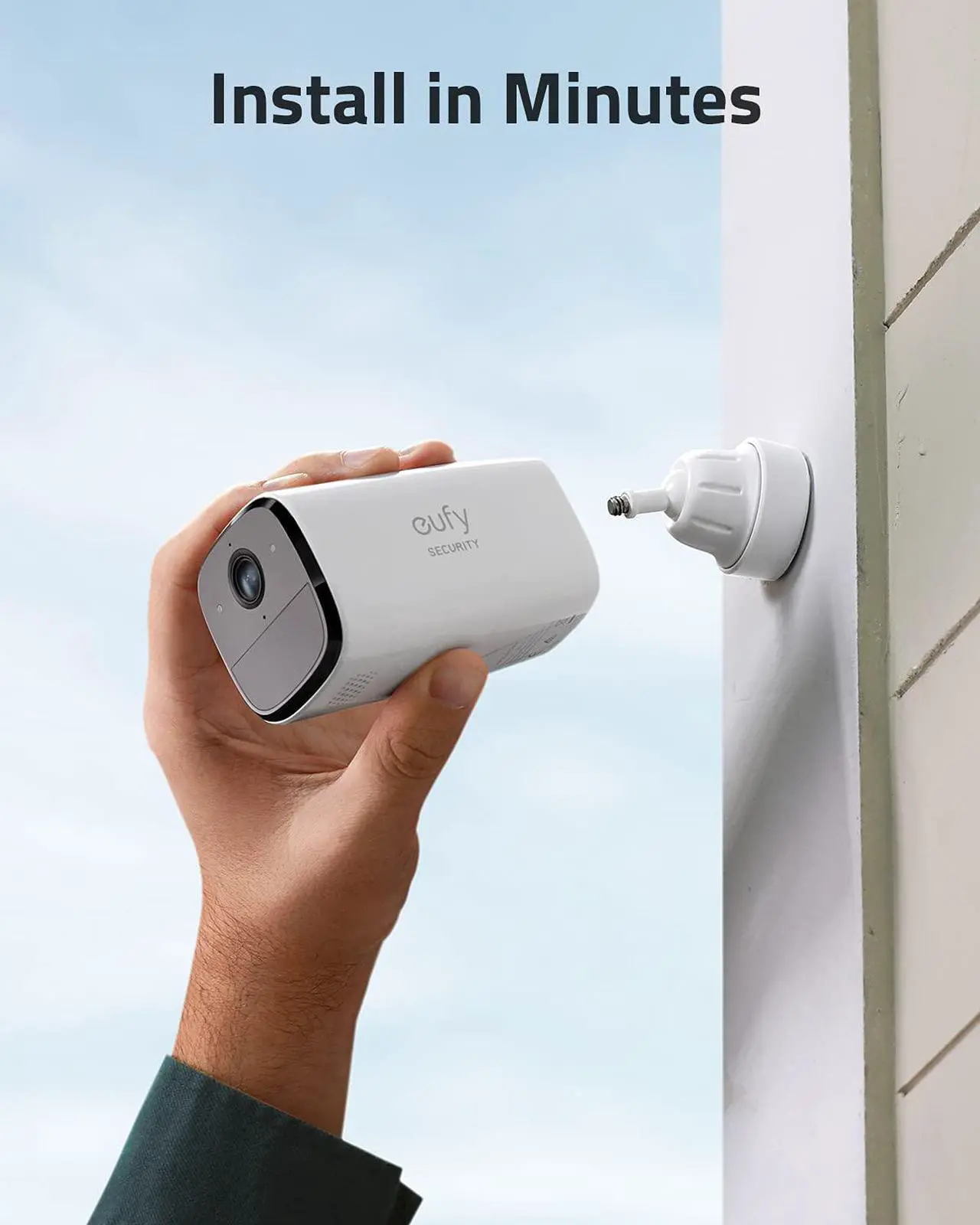 Alt view image 5 of 7 - eufy Security, SoloCam E40, Outdoor Security Camera, WiFi, Wireless, Wire-Free, Advanced AI Person-Detection, Two-Way Audio, 2K Resolution, 90dB Alarm, IP65 Weatherproof, No Monthly Fee