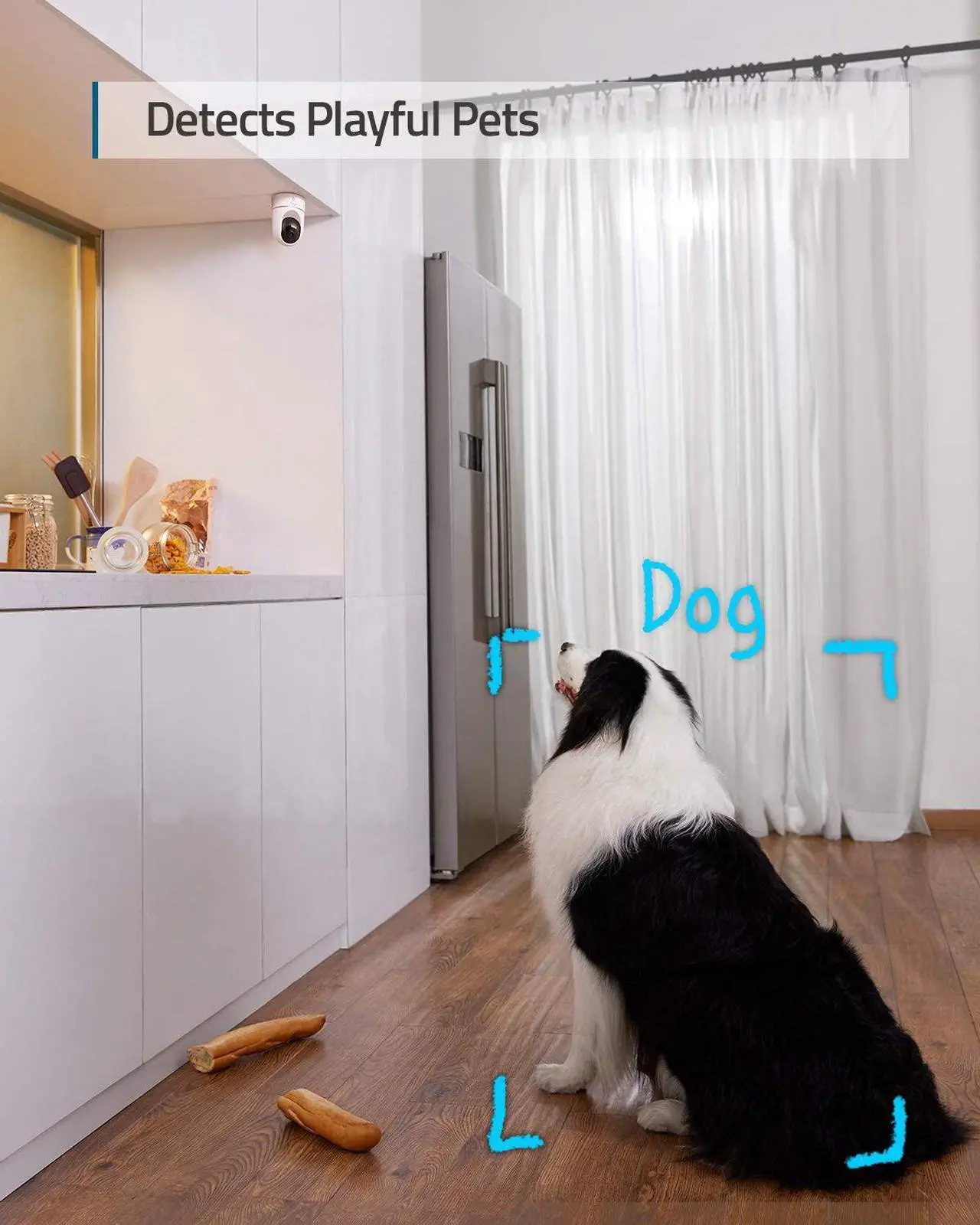 Alt view image 3 of 6 - eufy Security Solo IndoorCam P24 2-Cam Kit, 2K Security Indoor Camera Pan & Tilt, Plug-in Camera with Wi-Fi, Human & Pet AI, Voice Assistant Compatibility, Motion Tracking, Homebase not Compatible