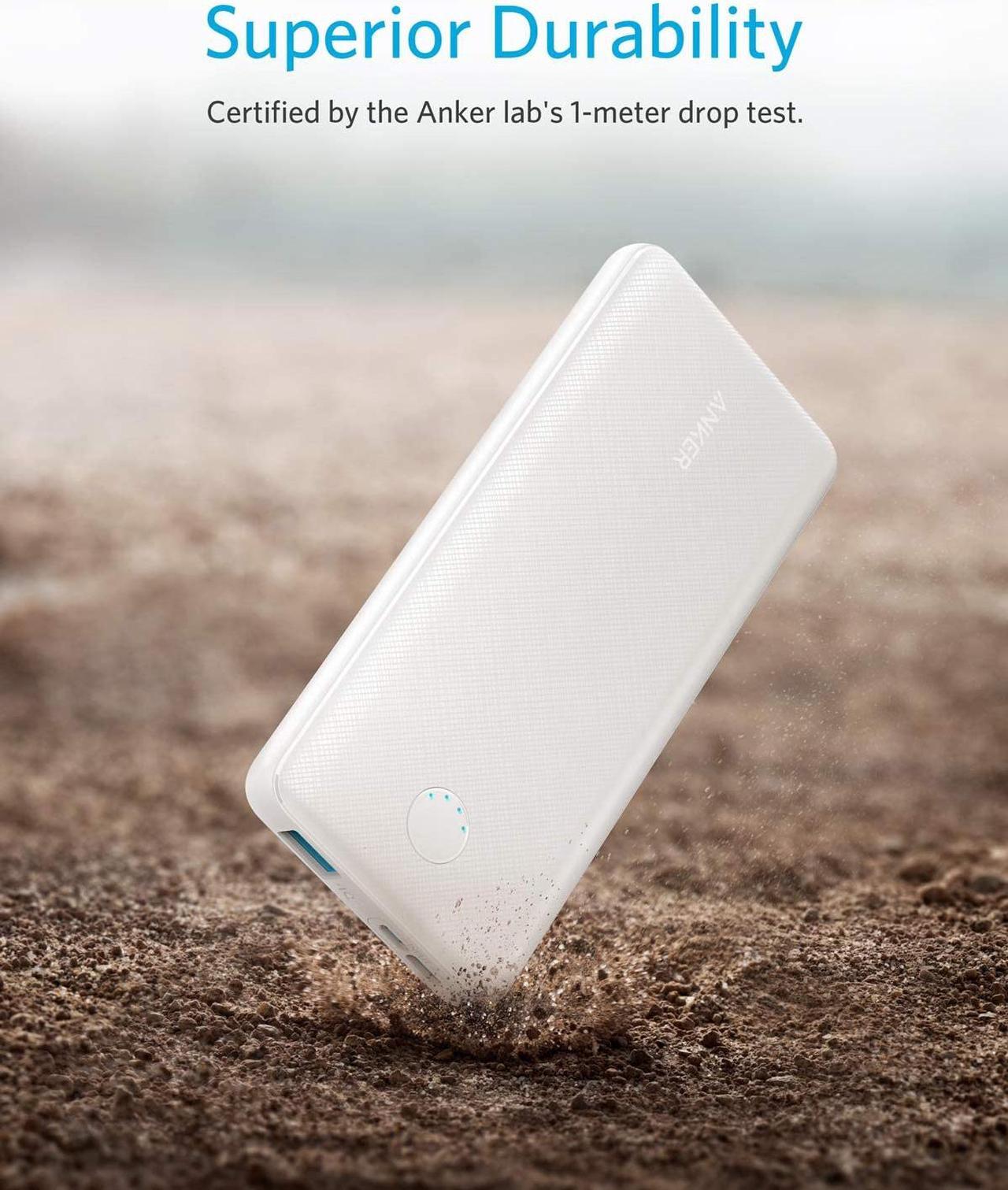 Alt view image 2 of 7 - Anker PowerCore Slim 10000, Ultra Slim Portable Charger, Ultra-Compact 10000mAh External Battery, High-Speed PowerIQ and VoltageBoost Charging Technology Power Bank for iPhone, Samsung Galaxy and More