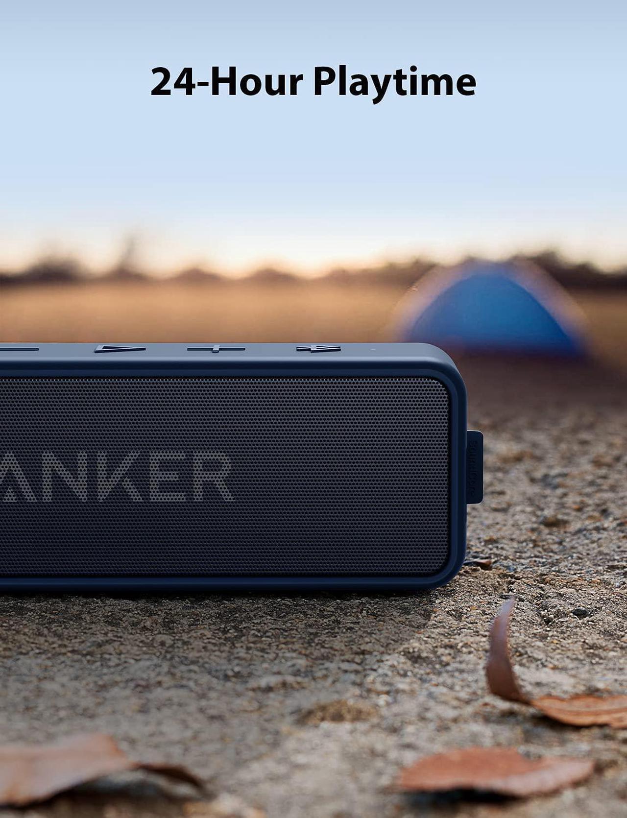 Alt view image 5 of 6 - [Upgraded] Anker Soundcore 2 Portable Bluetooth Speaker with 12W Stereo Sound, Bluetooth 5, Bassup, IPX7 Waterproof, 24-Hour Playtime, Wireless Stereo Pairing, Speaker for Home, Outdoors, Travel