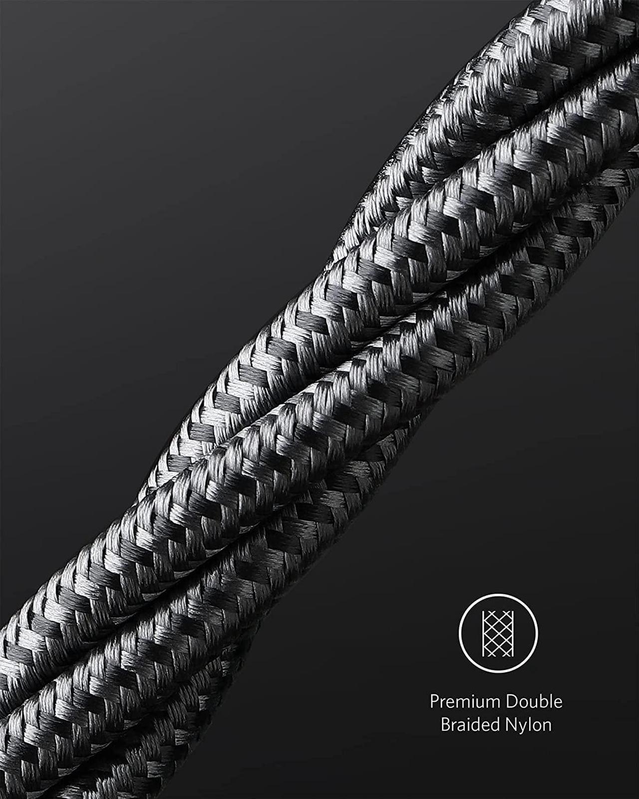 Alt view image 6 of 7 - Anker 333 USB C to USB C Cable (6ft 100W, 2-Pack), USB 2.0 Type C Charging Cable Fast Charge for MacBook Pro 2020, iPad Pro 2020, iPad Air 4, Samsung Galaxy S21, Pixel, Switch, LG, and More (Black)