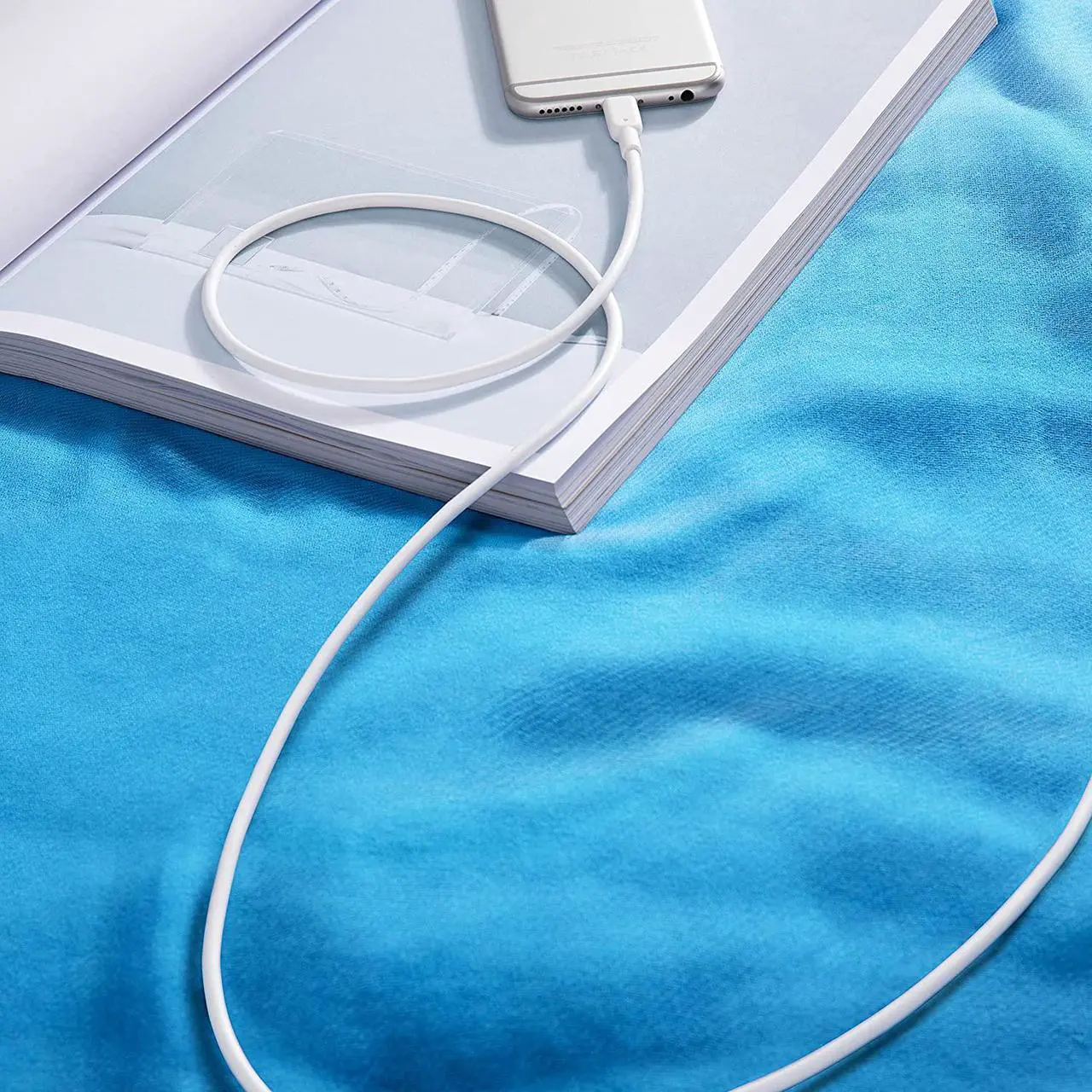 Alt view image 6 of 7 - Anker iPhone Charger Cable, Powerline II Lightning Cable (10ft), Durable Cable, MFi Certified for iPhone X / 8/8 Plus /7/7 Plus / 6/6 Plus / 5s (White), iPad 8, and More