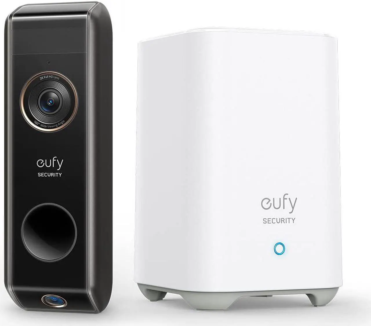 Main image of eufy Security Video Doorbell Dual Camera (Battery-Powered) with HomeBase, Wireless Doorbell Camera, Dual Motion and Package Detection, 2K HD, Family Recognition, No Monthly Fee, 16GB Local Storage