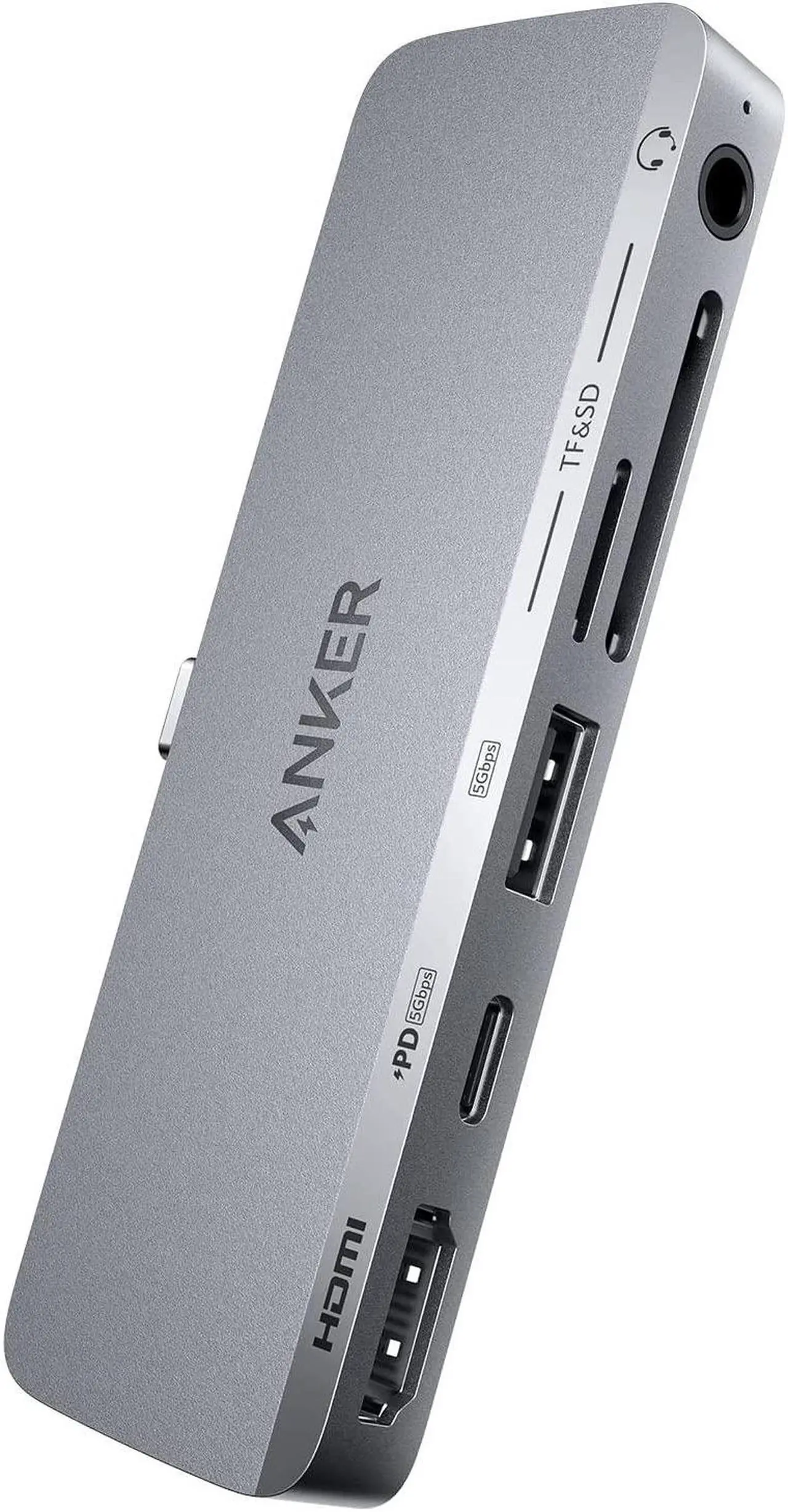 Main image of Anker USB C Hub for iPad, 541 USB-C Hub (6-in-1), with 4K HDMI Port, Multi-Function USB-C Port, USB-A Data Port, SD and microSD Card Slots, and 3.5 mm Audio Jack (Gray)