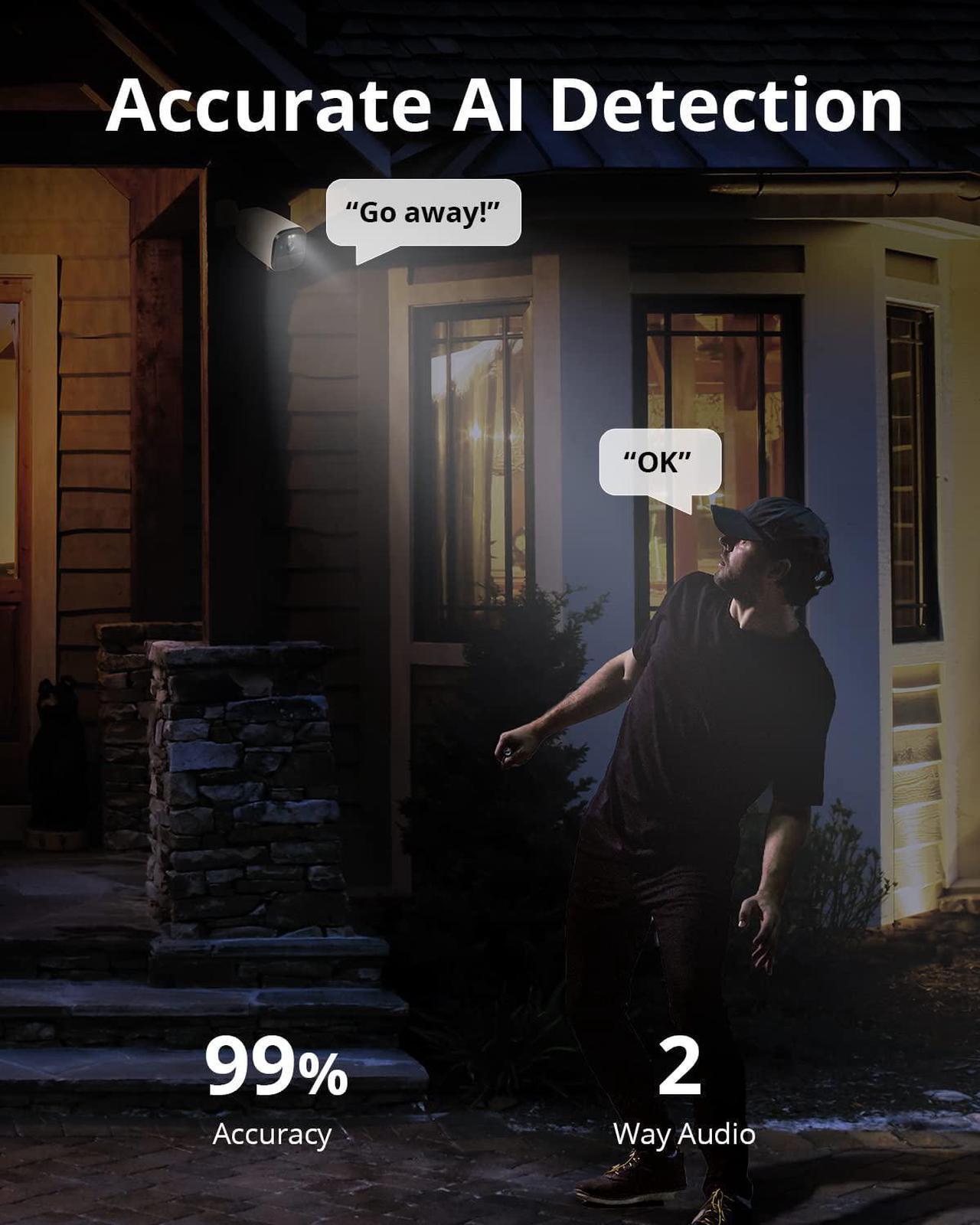 Alt view image 5 of 6 - eufy Security 3G/4G LTE Cellular Outdoor Security Camera with Solar Panel (2 packs), 2K HD, Starlight Night Vision, and Human Detection. Works with AT&T and Verizon. EIOTCLUB SIM Card Included