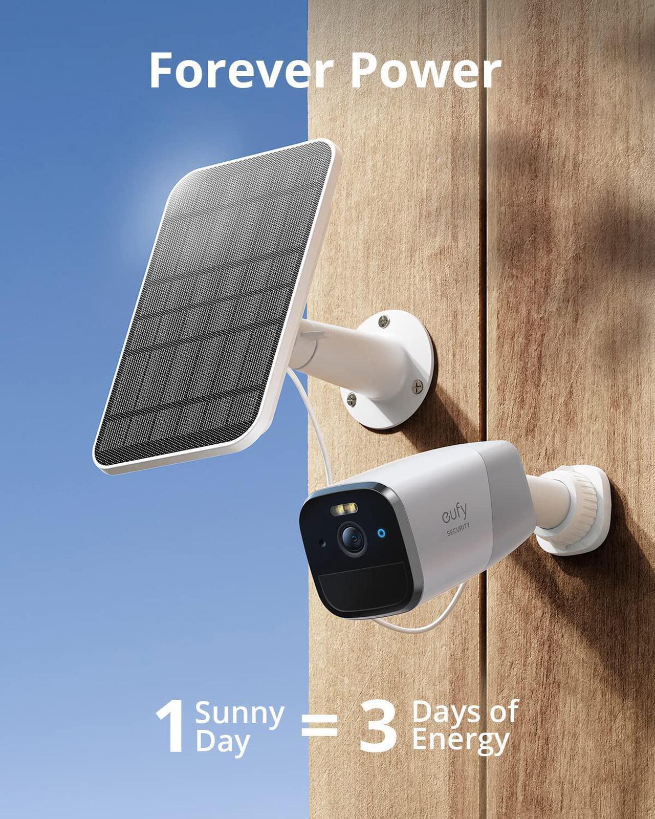 Alt view image 4 of 6 - eufy Security 3G/4G LTE Cellular Outdoor Security Camera with Solar Panel (2 packs), 2K HD, Starlight Night Vision, and Human Detection. Works with AT&T and Verizon. EIOTCLUB SIM Card Included