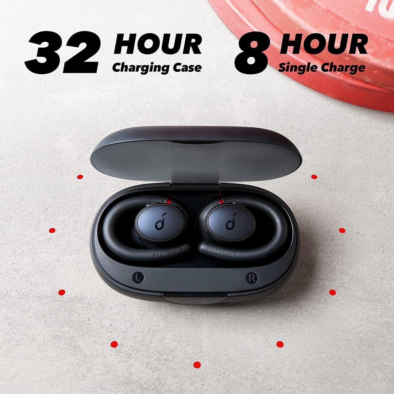 Alt view image 6 of 6 - Soundcore by Anker, Soundcore Sport X10 True Wireless Bluetooth 5.2 Workout Headphones, Rotatable Ear Hooks, Deep Bass, IPX7 Waterproof, Sweatproof, 32H Play, Fast Charge, Sport Earbuds, Gym, Running