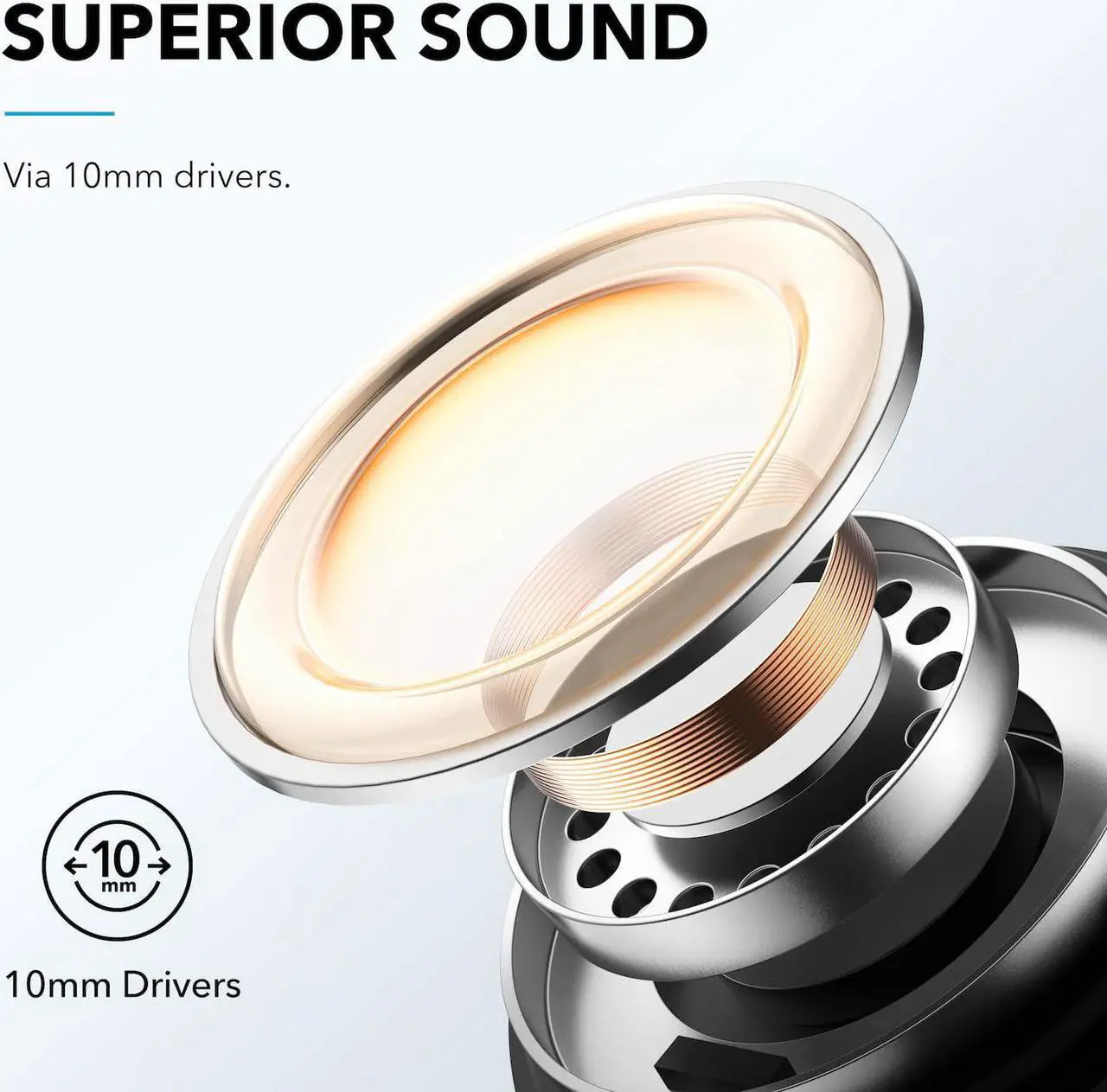 Alt view image 4 of 7 - Soundcore by Anker Life P3i Hybrid Active Noise Cancelling Earbuds, 4 Mics, AI-Enhanced Calls, 10mm Drivers, Powerful Sound, App for Custom EQ, 36H Playtime, Fast Charging, Transparency, Bluetooth 5.2