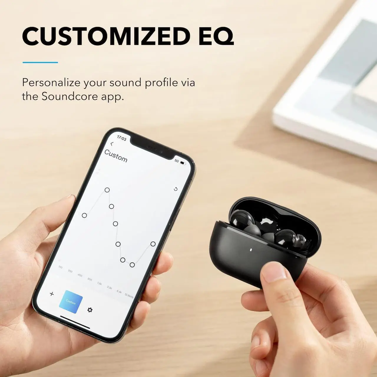 Alt view image 5 of 7 - Soundcore by Anker Life P3i Hybrid Active Noise Cancelling Earbuds, 4 Mics, AI-Enhanced Calls, 10mm Drivers, Powerful Sound, App for Custom EQ, 36H Playtime, Fast Charging, Transparency, Bluetooth 5.2