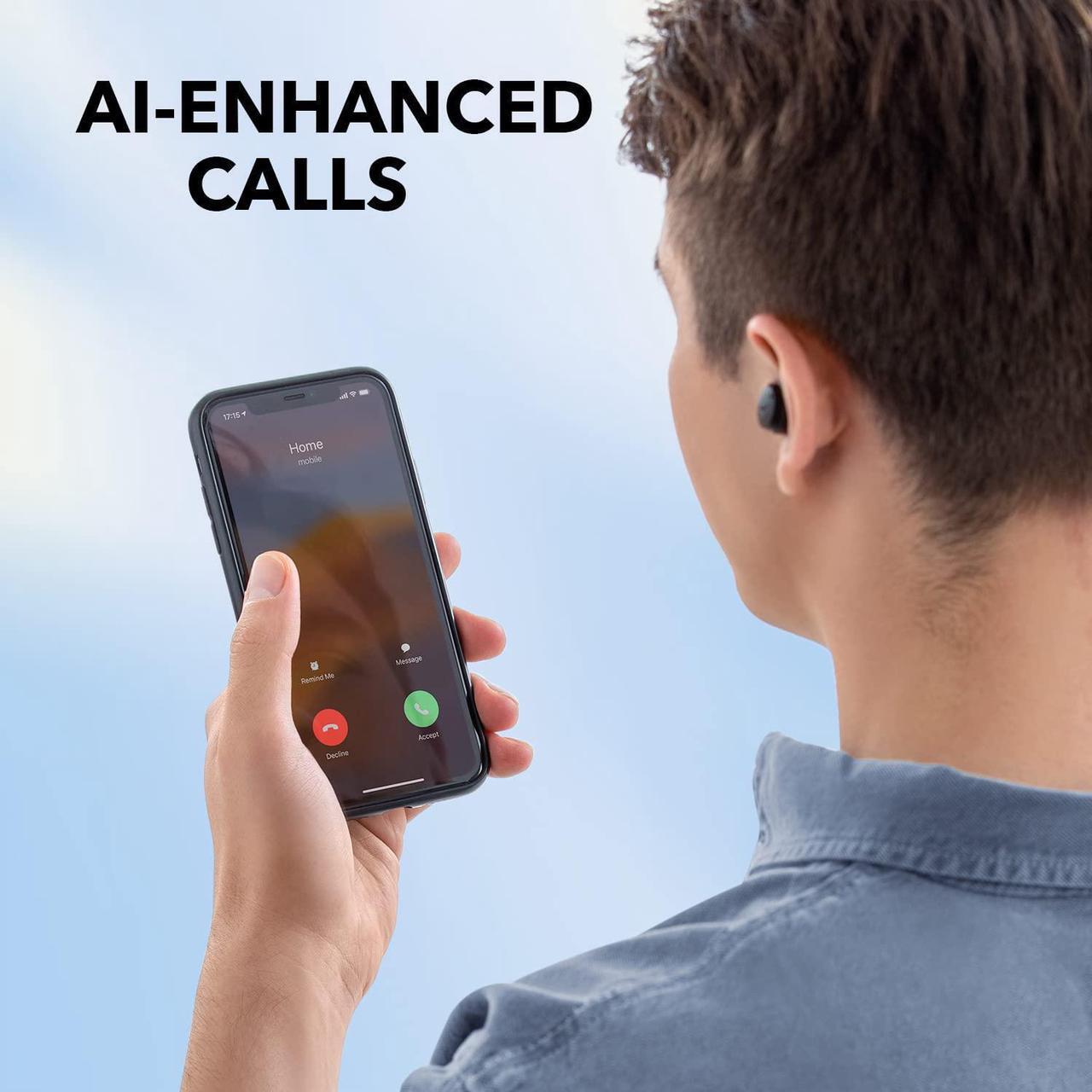 Alt view image 4 of 7 - Soundcore by Anker Life A3i Noise Cancelling Earbuds, Deep Bass, Hybrid ANC, AI-Enhanced Calls with 4 Mics, 36H Playtime with Fast Charging, Bluetooth 5.2 Earbuds, 22 Custom EQ, Transparency Mode