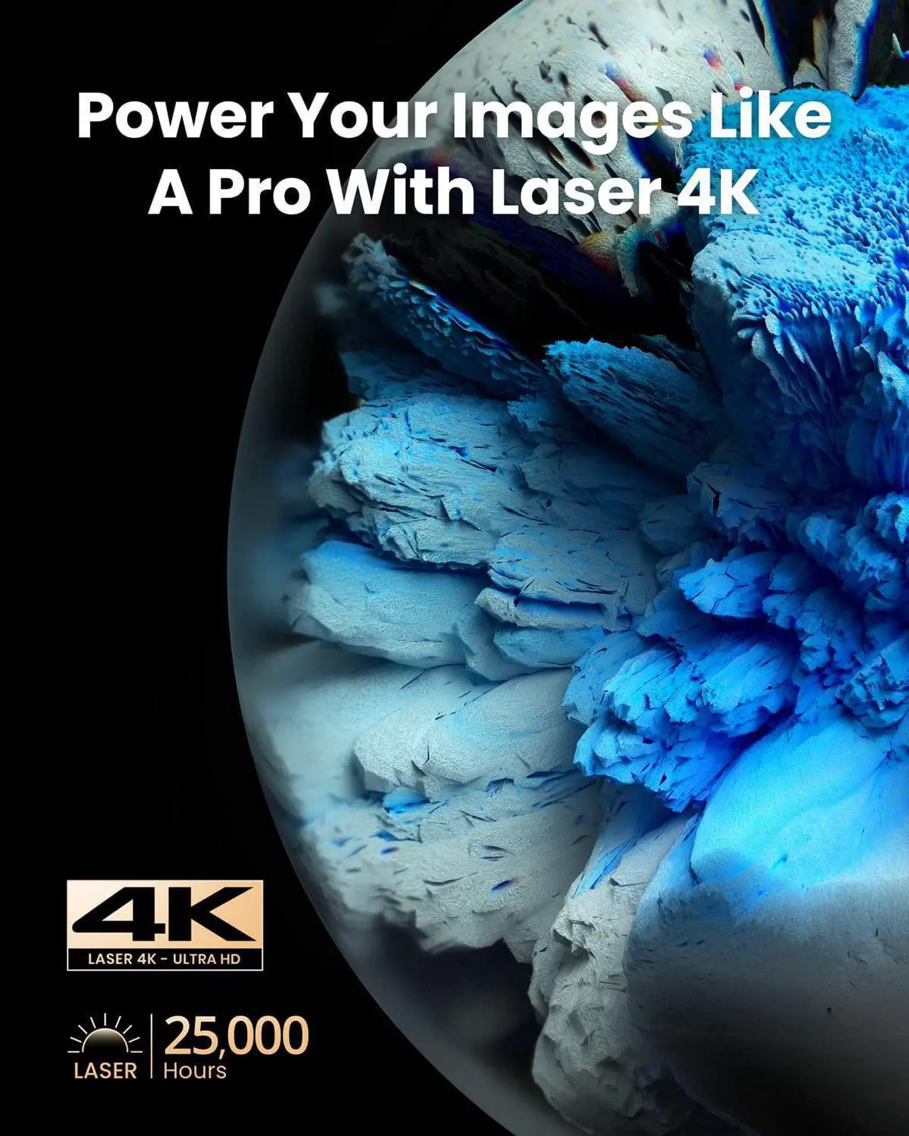 Alt view image 2 of 6 - NEBULA by Anker Cosmos Laser 4K Projector, 2200 ANSI Lumens, Android TV 10.0 with Dongle, Autofocus, Auto Keystone Correction, Screen Fit, Home Theater Projector with Wi-Fi & Bluetooth