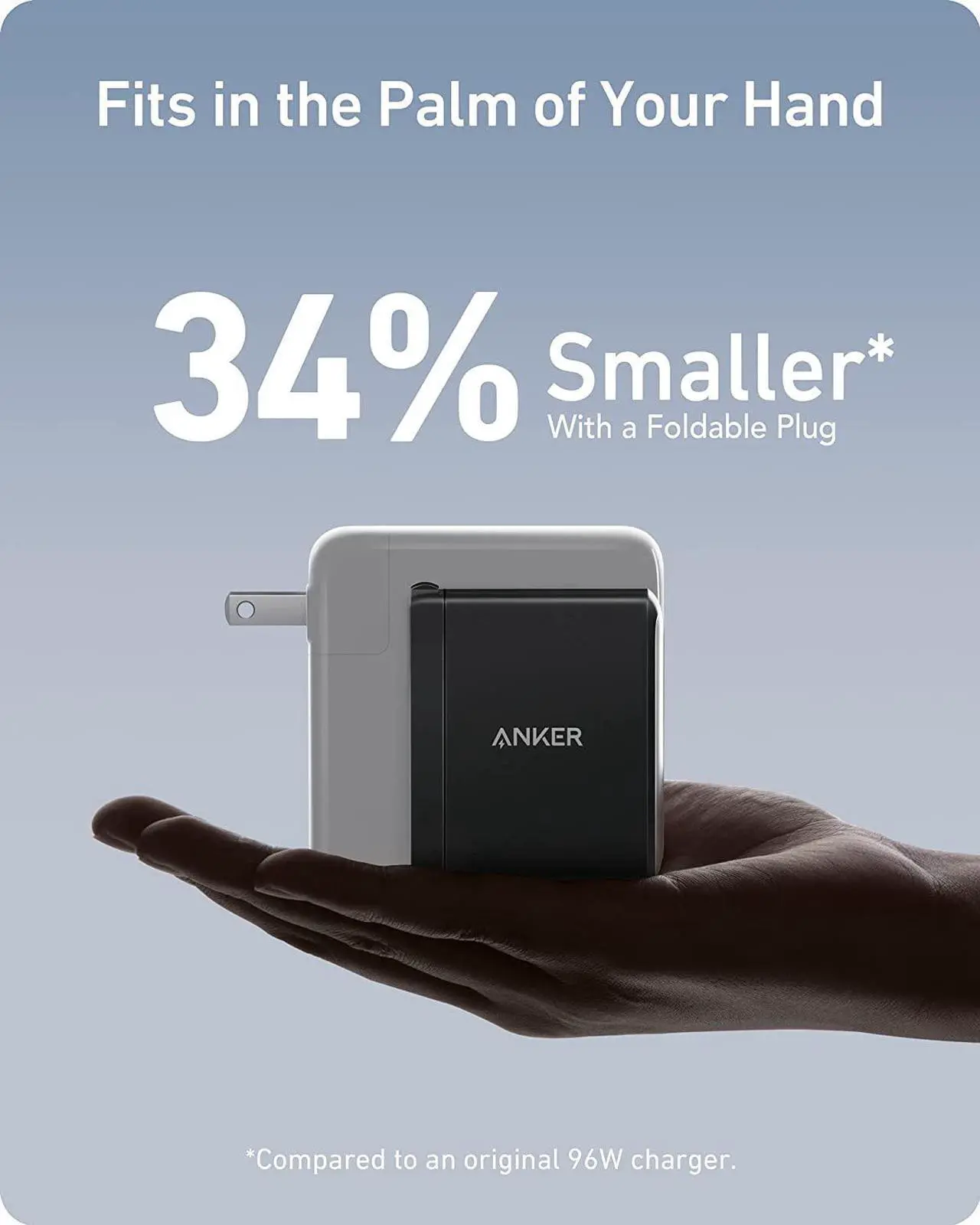 Alt view image 3 of 7 - Anker 100W USB C Charger, 736 Charger (Nano II 100W), 3-Port Fast Compact Wall Charger for MacBook Pro/Air, Google Pixelbook, ThinkPad, Dell XPS, iPad Pro, Galaxy S22/S20, iPhone 13/Pro, and More
