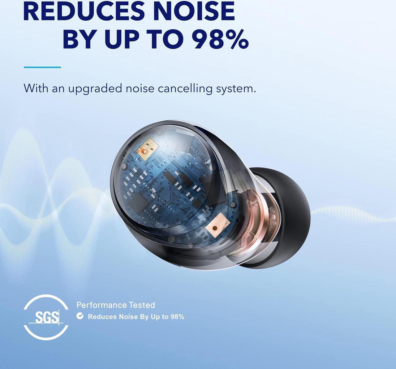 Alt view image 3 of 7 - Soundcore by Anker Space A40 All-New Noise Cancelling Earbuds | 50-Hour Playtime | Black