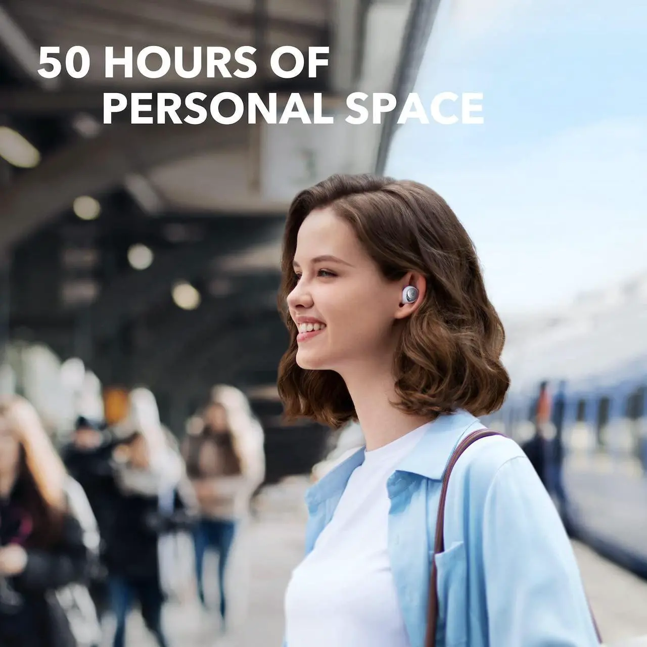 Alt view image 2 of 7 - soundcore by Anker Space A40 Adaptive Active Noise Cancelling Wireless Earbuds, Reduce Noise by Up to 98%, Ultra Long 50H Playtime, 10H Single Playtime, Hi-Res Sound, Comfortable Fit, Wireless Charge