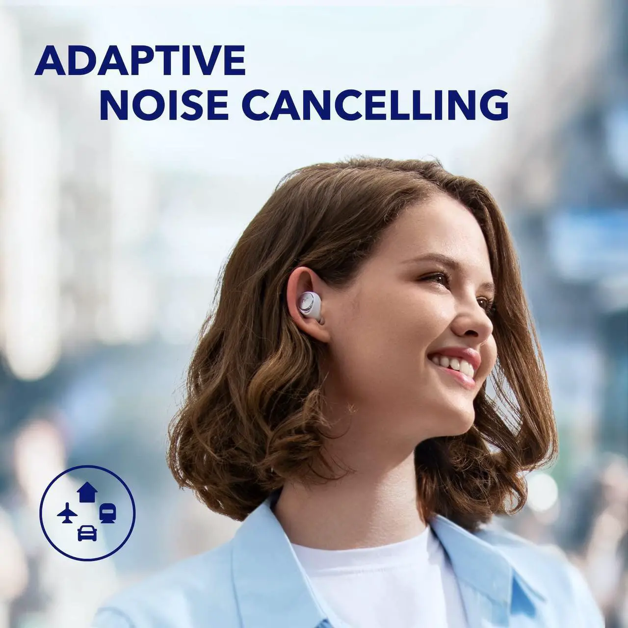 Alt view image 4 of 7 - soundcore by Anker Space A40 Adaptive Active Noise Cancelling Wireless Earbuds, Reduce Noise by Up to 98%, Ultra Long 50H Playtime, 10H Single Playtime, Hi-Res Sound, Comfortable Fit, Wireless Charge