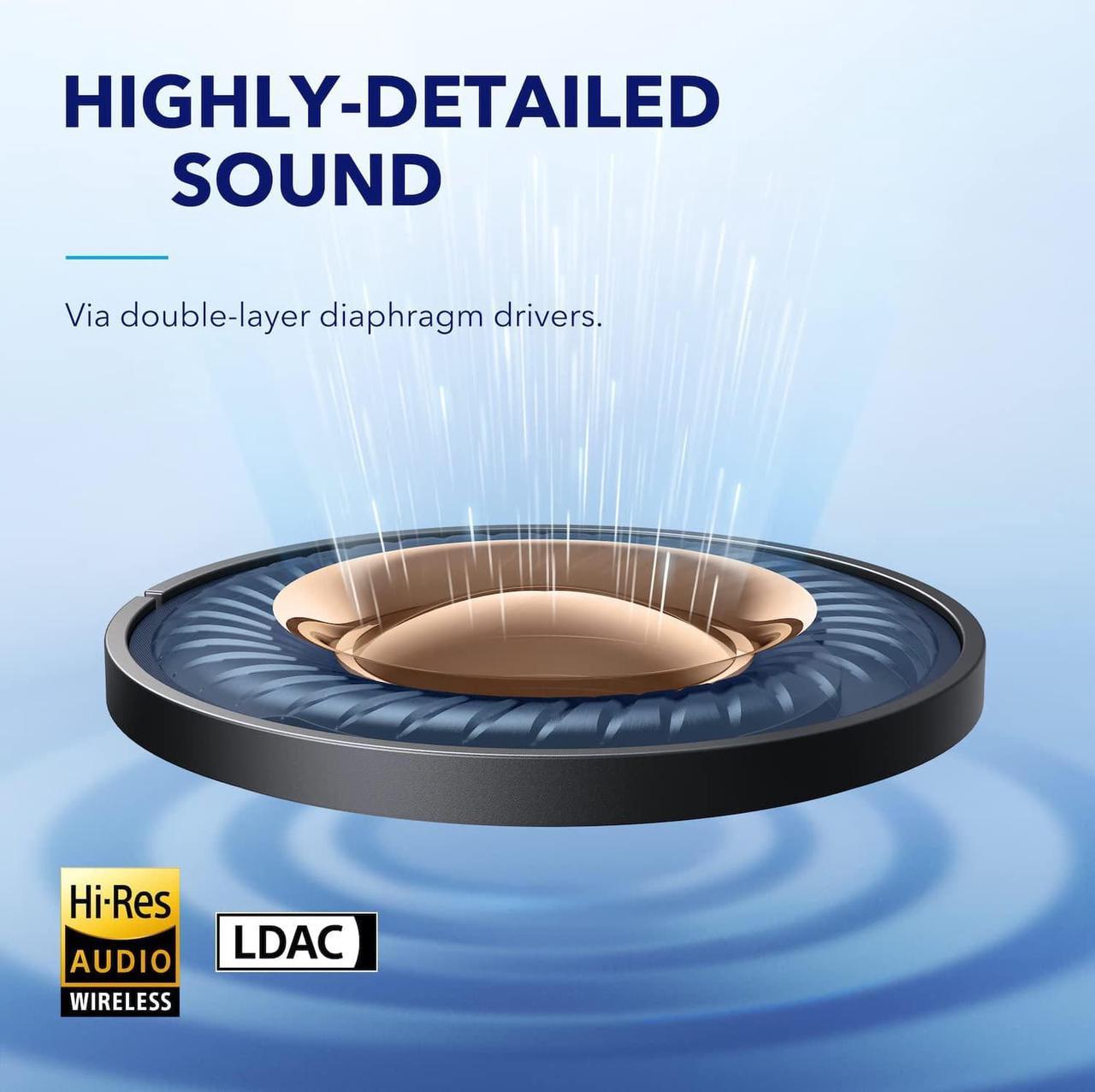 Alt view image 6 of 7 - soundcore by Anker Space A40 Adaptive Active Noise Cancelling Wireless Earbuds, Reduce Noise by Up to 98%, Ultra Long 50H Playtime, 10H Single Playtime, Hi-Res Sound, Comfortable Fit, Wireless Charge