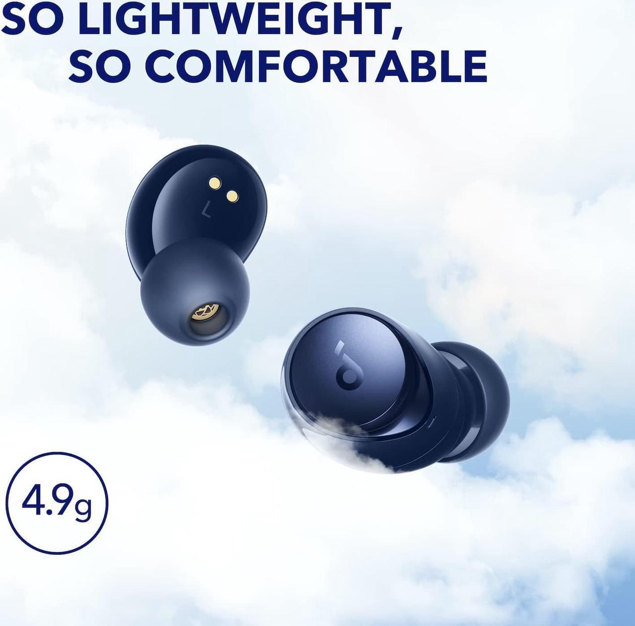 Alt view image 7 of 7 - soundcore by Anker Space A40 Adaptive Active Noise Cancelling Wireless Earbuds, Reduce Noise by Up to 98%, Ultra Long 50H Playtime, 10H Single Playtime, Hi-Res Sound, Comfortable Fit, Wireless Charge