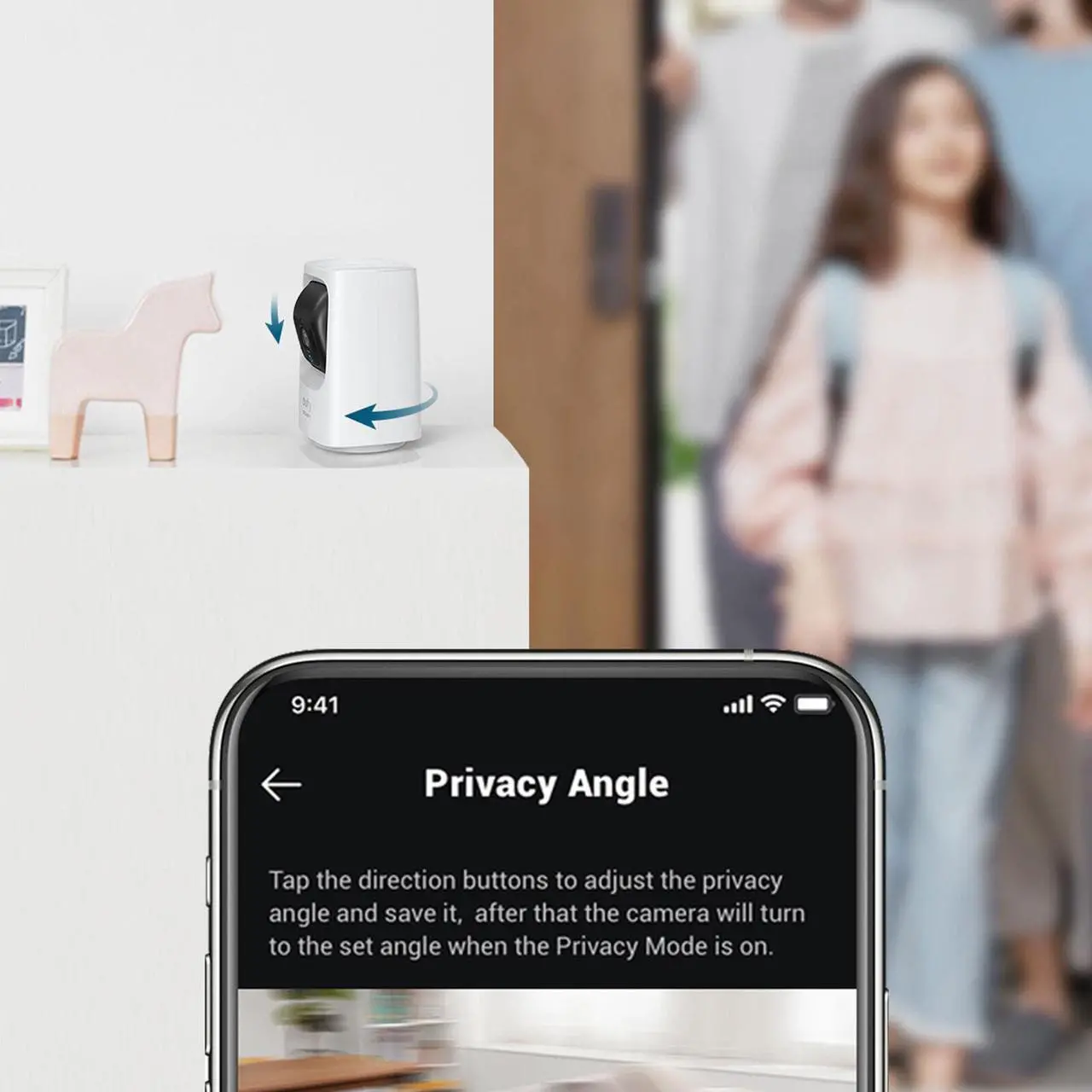 Alt view image 5 of 7 - eufy 2K Smart Security Camera Indoor Camera Mini Cam WiFi Baby Monitor Pan&Tilt (Renewed)