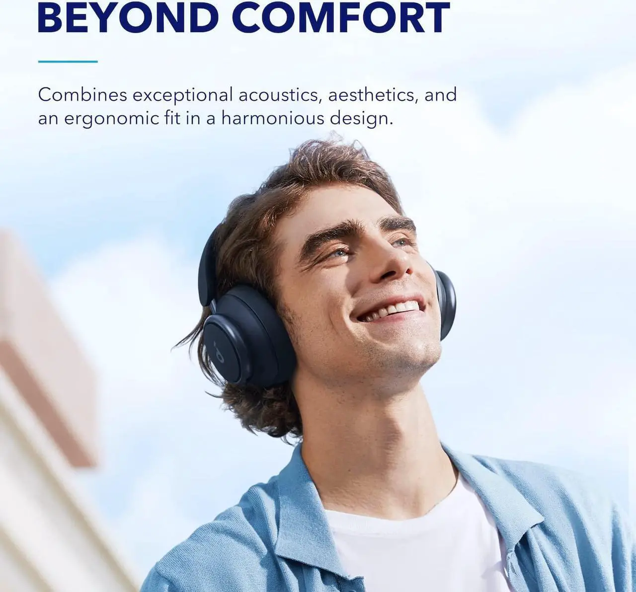 Alt view image 6 of 7 - soundcore by Anker Space Q45 Adaptive Noise Cancelling Headphones, Reduce Noise by Up to 98%, Ultra Long 50H Playtime, App Control, Hi-Res Sound with Details, Bluetooth 5.3, Ideal for Traveling Blue