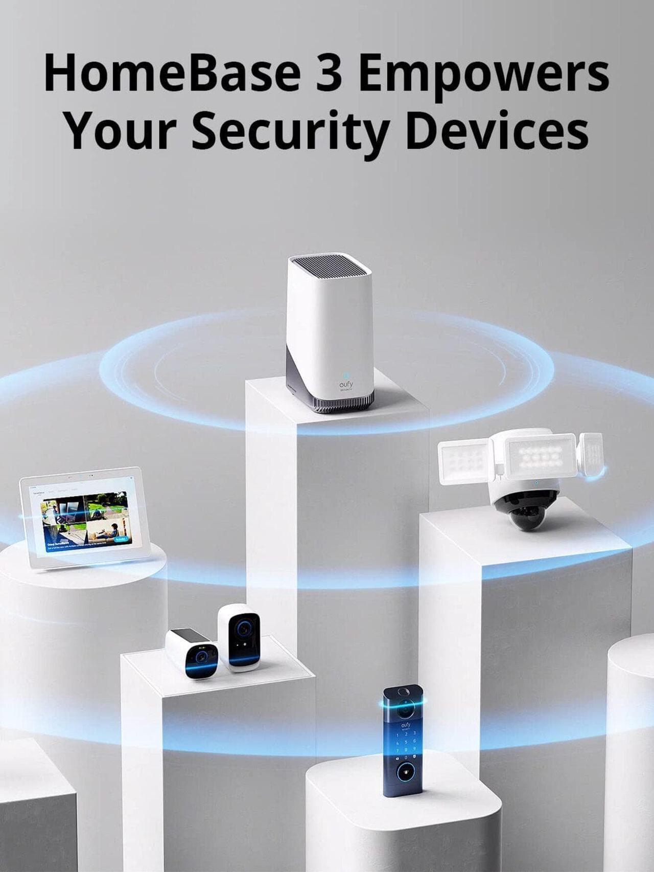 Alt view image 2 of 6 - eufy Security S380 HomeBase (HomeBase 3),eufy Edge Security Center, Local Expandable Storage up to 16TB, eufy Security Product Compatibility, Advanced Encryption, No Monthly Fee