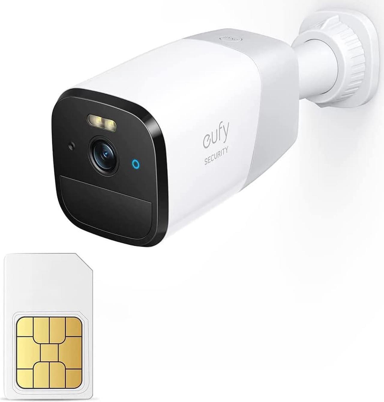 Main image of eufy Security 3G/4G LTE Cellular Outdoor Security Camera with 2K HD, Starlight Night Vision ,2-Way Audio, Human Detection.No Wi-Fi. Includes EIOTCLUB SIM Card and Built-in Local Storage