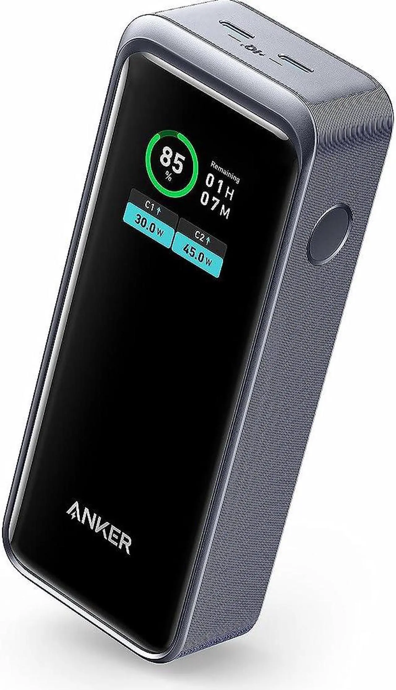 Main image of Anker Prime Power Bank, 12,000mAh 2-Port Portable Charger with 130W Output, Smart Digital Display, Compatible with iPhone 14/13 Series, Samsung, MacBook, Dell, and More