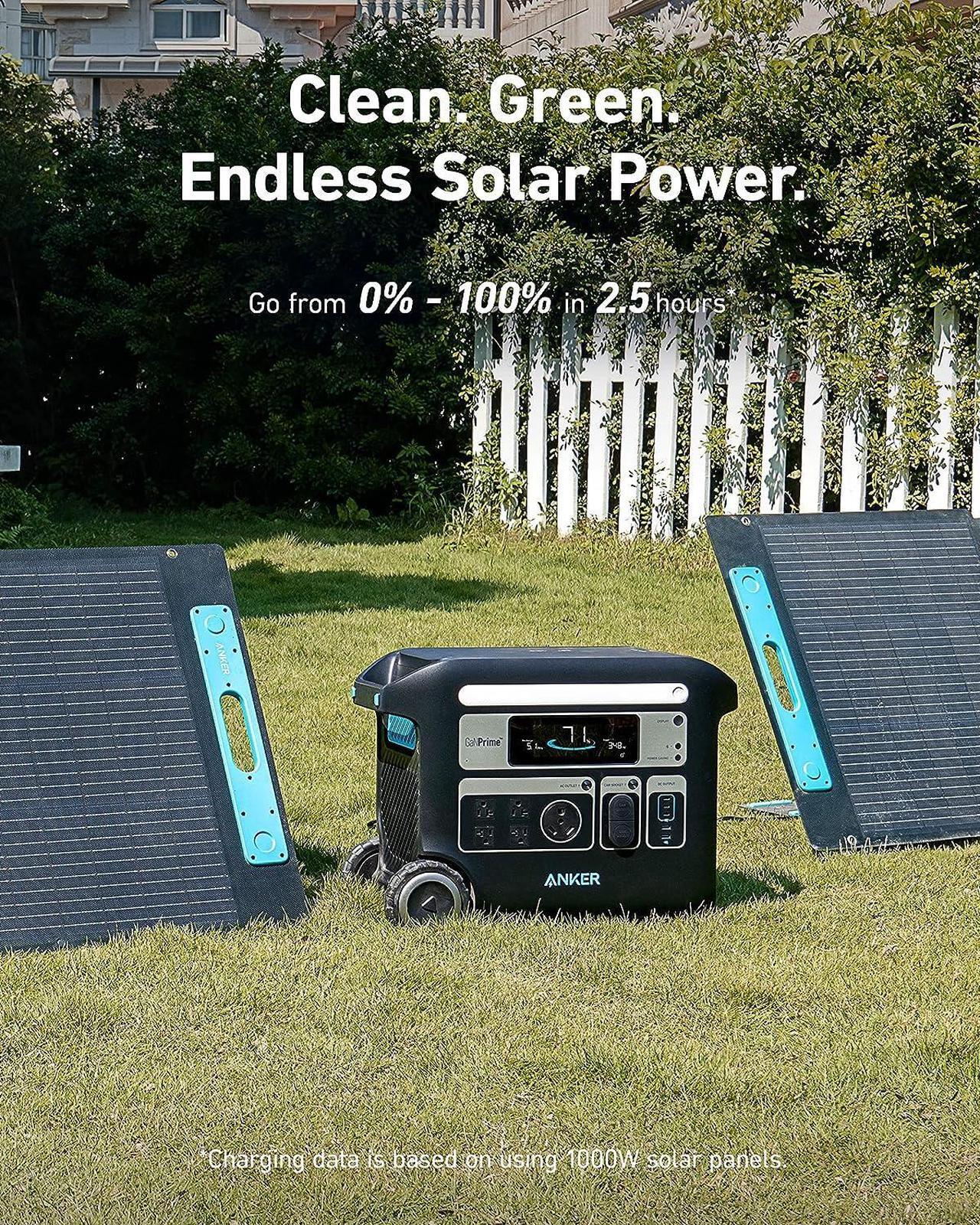 Alt view image 6 of 7 - Anker SOLIX F2000 Portable Power Station, PowerHouse 767, 2400W Solar Generator, GaNPrime Battery Generators for Home Use, LiFePO4 Power Station for Outdoor Camping, and RVs (Solar Panel Optional)