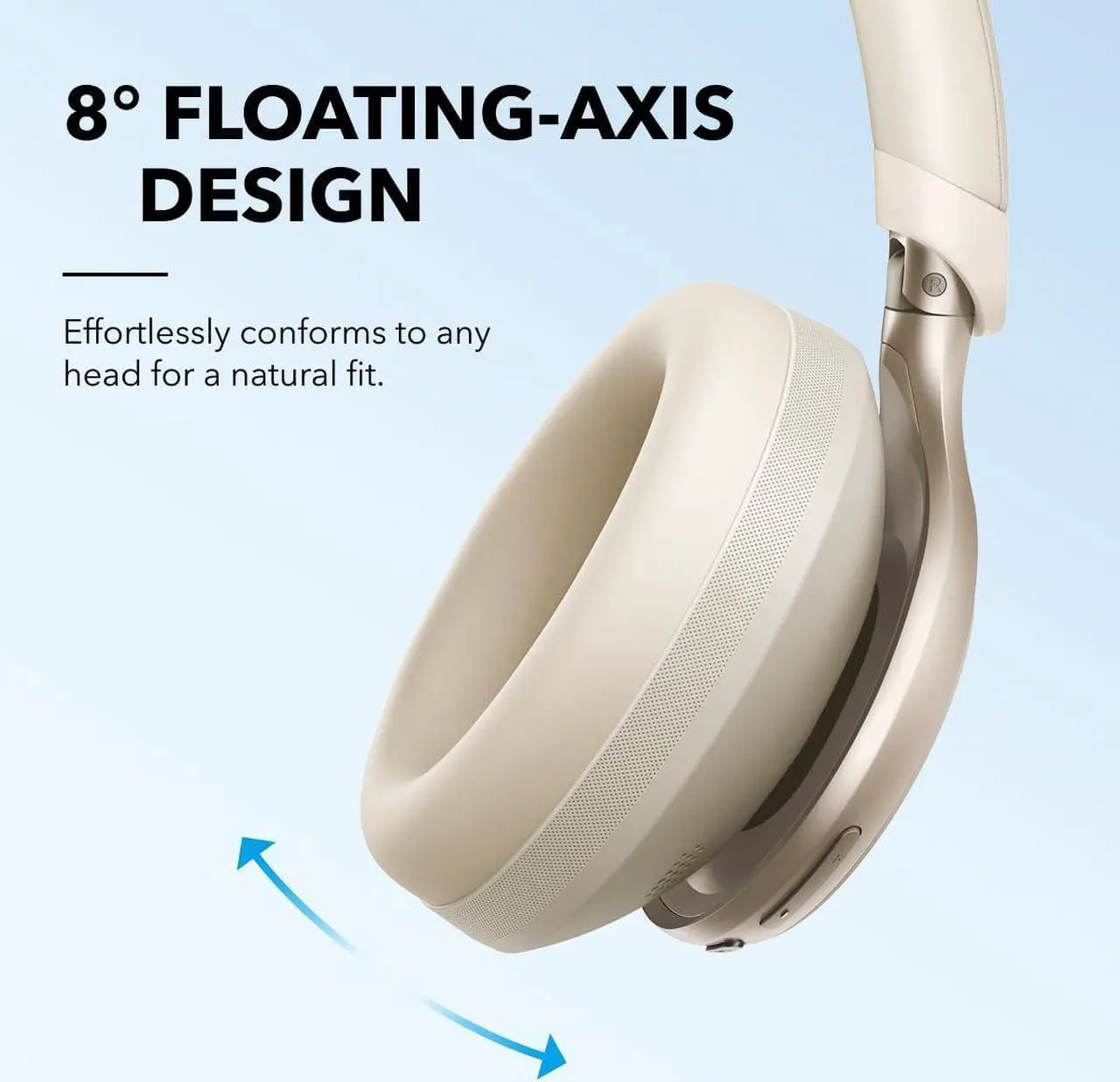 Alt view image 6 of 6 - Soundcore by Anker, Space One, Active Noise Cancelling Headphones, 2X Stronger Voice Reduction, 40H ANC Playtime, App Control,LDAC Hi-Res Wireless Audio,Comfortable Fit,Clear Calls, Bluetooth 5.3