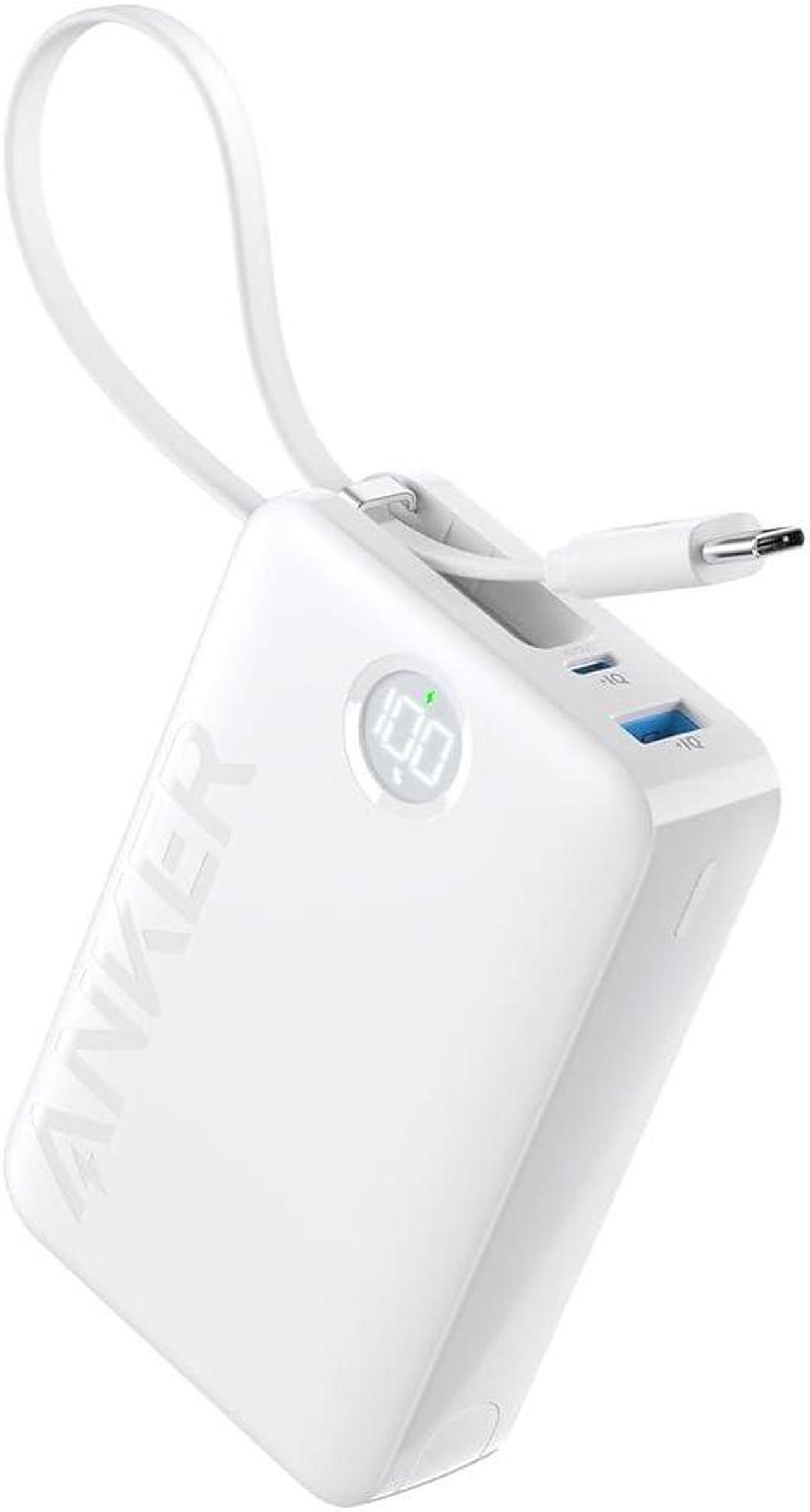 Main image of Anker 20,000mAh Portable Charger, 22.5W High-Speed Charging Power Bank with Built-in USB-C Cable, 1 USB-C, 1 USB-A, Battery Pack for iPhone 15/15 Plus/15 Pro/15 Pro Max, MacBook, Galaxy White