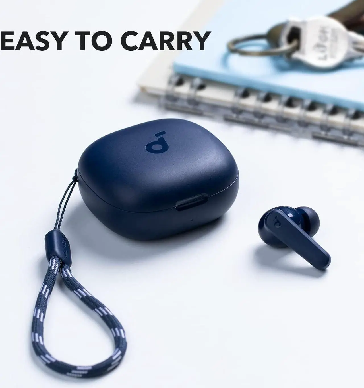 Alt view image 5 of 7 - Soundcore by Anker P20i True Wireless Earbuds, 10mm Drivers with Big Bass, Bluetooth 5.3, 30H Long Playtime, Water-Resistant, 2 Mics for AI Clear Calls, 22 Preset EQs, Customization via App Blue